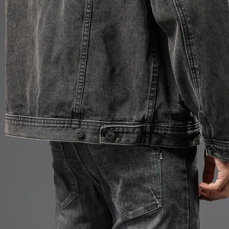 Japanese Brand Black Denim Jacket Size US L / EU 52-54 / 3 - 4 Thumbnail