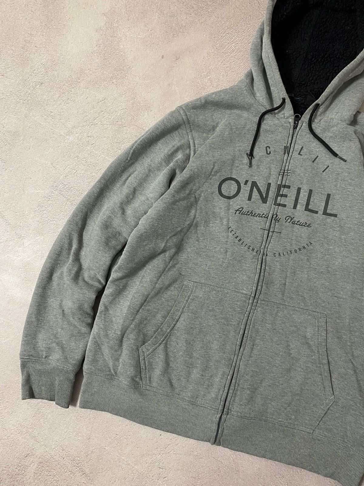 Japanese Brand × O'Neill Vintage Oneill fur distressed faded hoodie Size US L / EU 52-54 / 3 - 2 Thumbnail