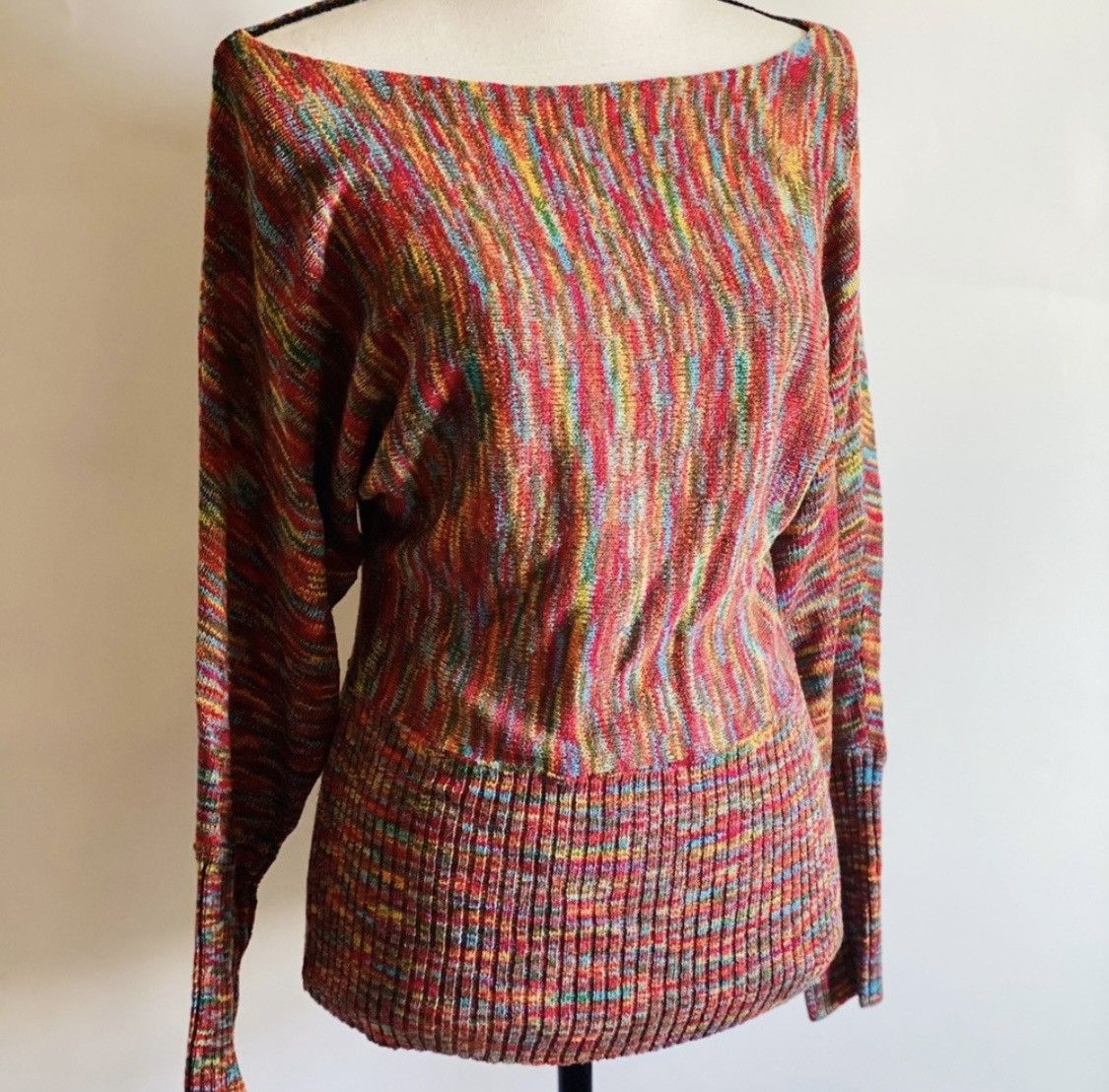 Other SANS SOUCI SEMI OFF SHOULDER MULTI COLOR PULLOVER SWEATER Size M / US 6-8 / IT 42-44 - 6 Thumbnail