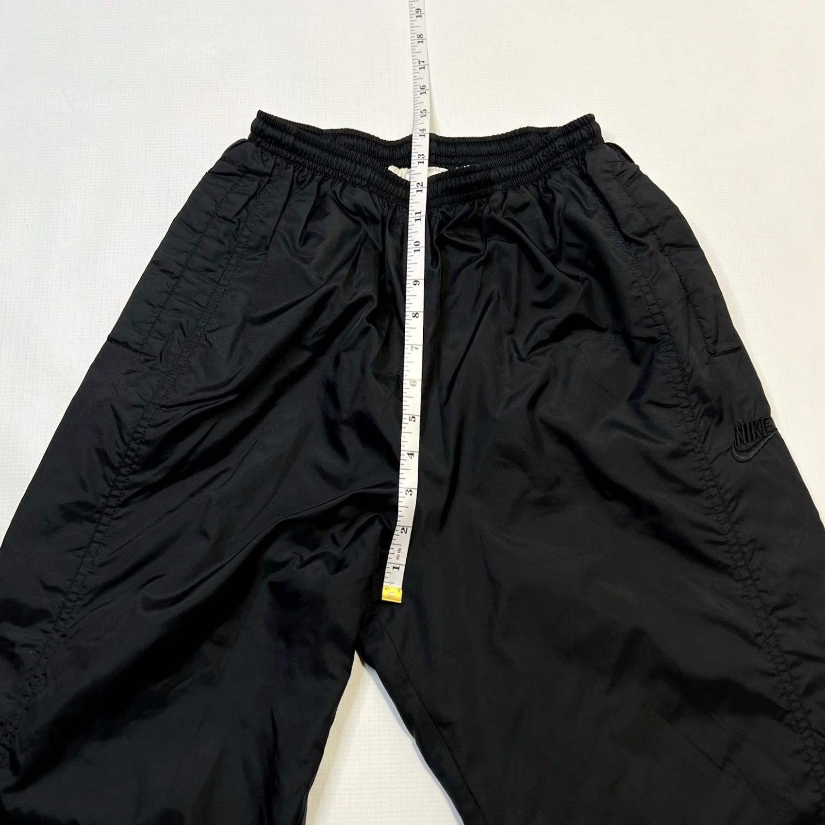 Nike VINTAGE Nike Jogger Track Pants Womens S Black Lined Windbreaker Zip Ankle Size 28" / US 6 / IT 42 - 6 Thumbnail