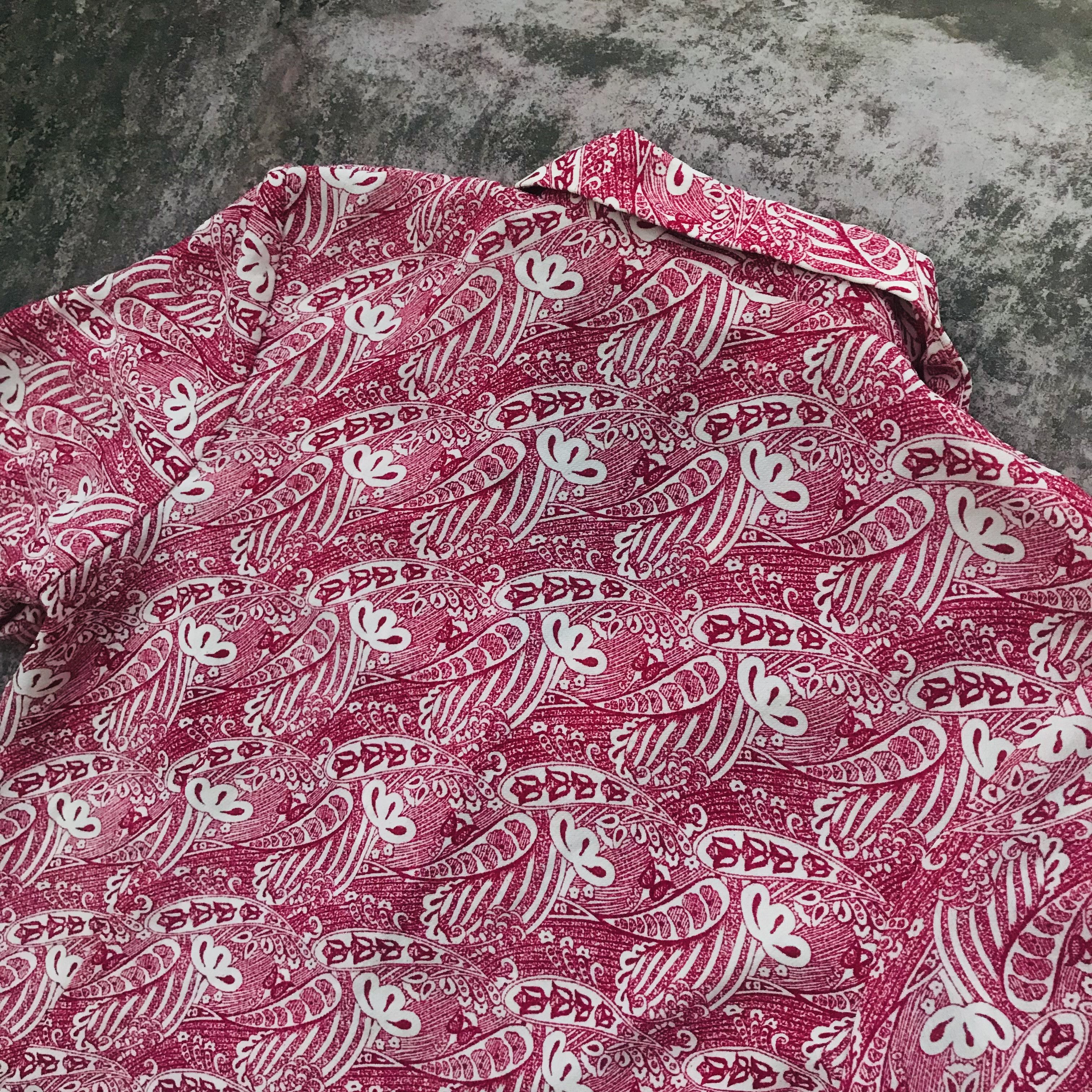 Vintage Vintage Open Collar Silk Shirt Size M / US 6-8 / IT 42-44 - 8 Thumbnail