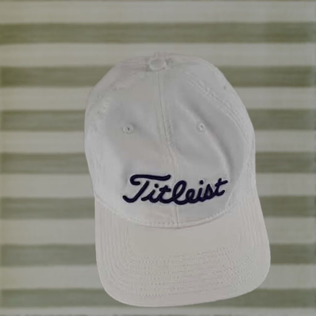 Titleist Titleist Hat Adjustable Size Strap White Lightweight Cotton Canvas Men Baseball Cap Size ONE SIZE - 1 Thumbnail