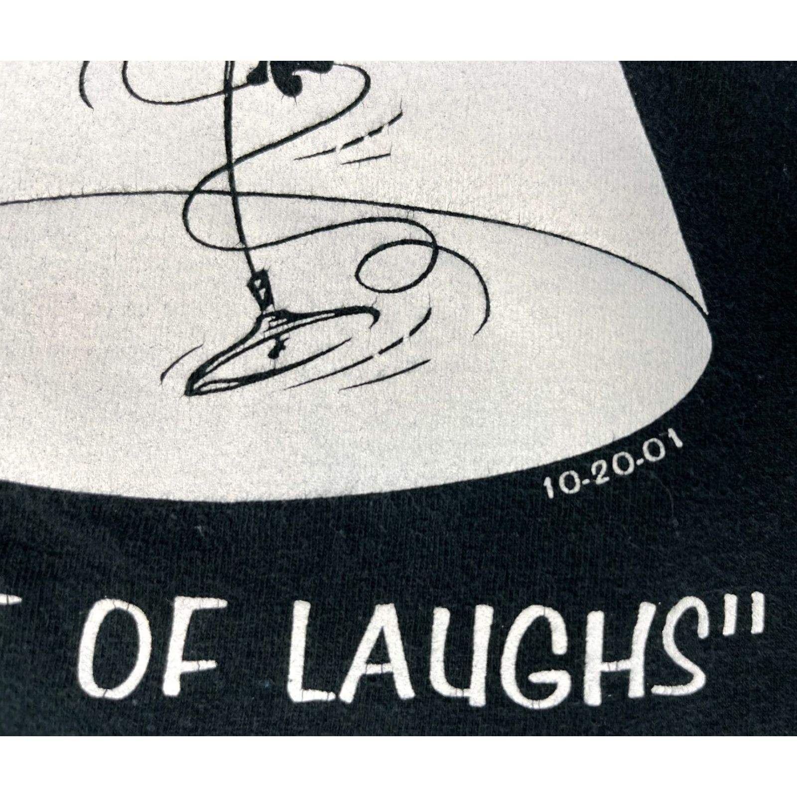 Fruit Of The Loom VINTAGE Men's Brad's Comedy Club Night of Laughs T-Shirt XL Black Cotton 100% Pre-Shrunk Fruit of the Loom" Size US XL / EU 56 / 4 - 4 Thumbnail