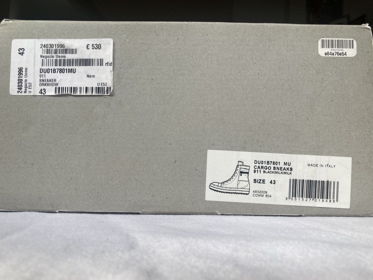 Rick Owens Rick Owens DRKSHDW Cargo Pocket Ramones Sneaker Size US 10 / EU 43 - 14 Thumbnail