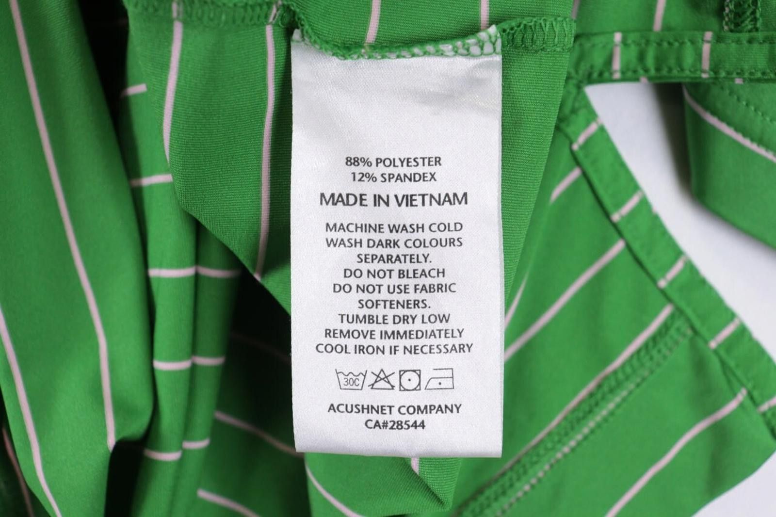 Fjallraven FJ Foot Joy Green Striped Tennis Spots Polo Shirt Size M Size US M / EU 48-50 / 2 - 12 Thumbnail