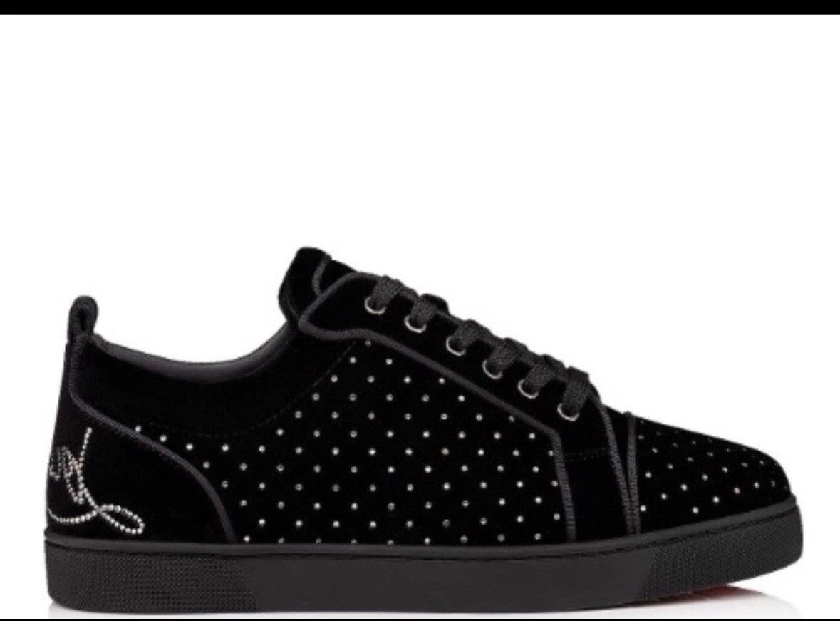 Christian Louboutin Christian Louboutin Fun Louis Junior “Plum Strass” sneakers. Size US 8 / EU 41 - 3 Thumbnail