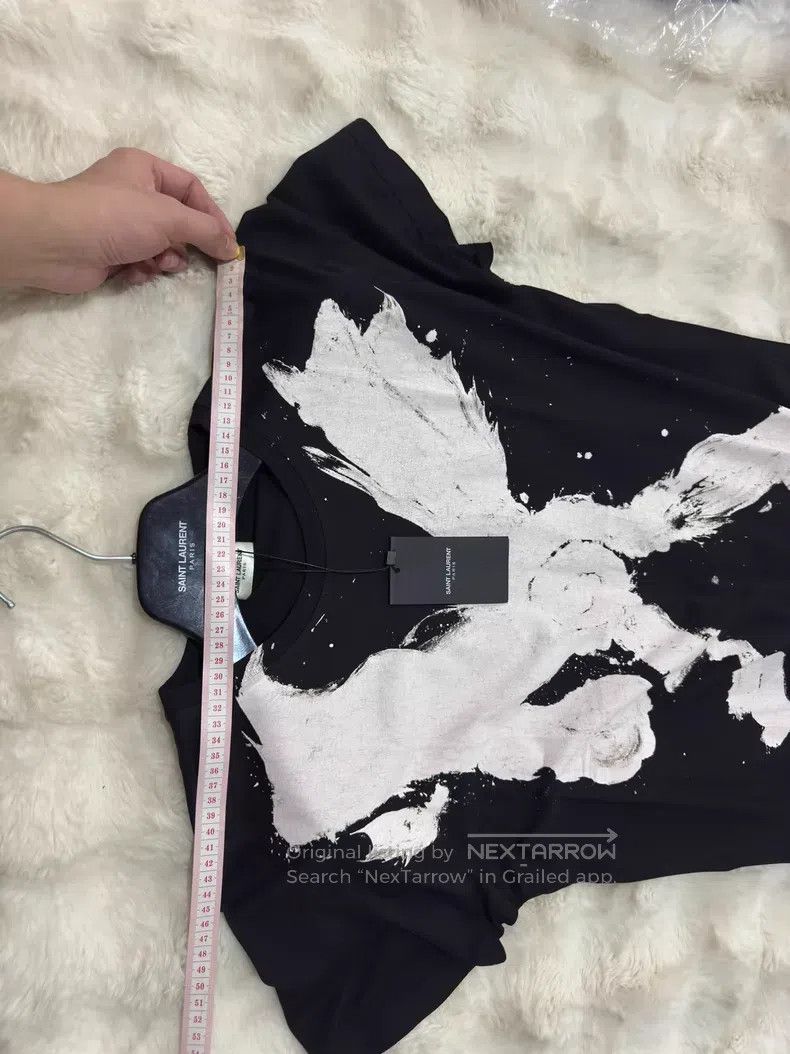 Saint Laurent Paris Saint Laurent Paris Black Large Right Men's Short Sleeve T Size US M / EU 48-50 / 2 - 7 Thumbnail