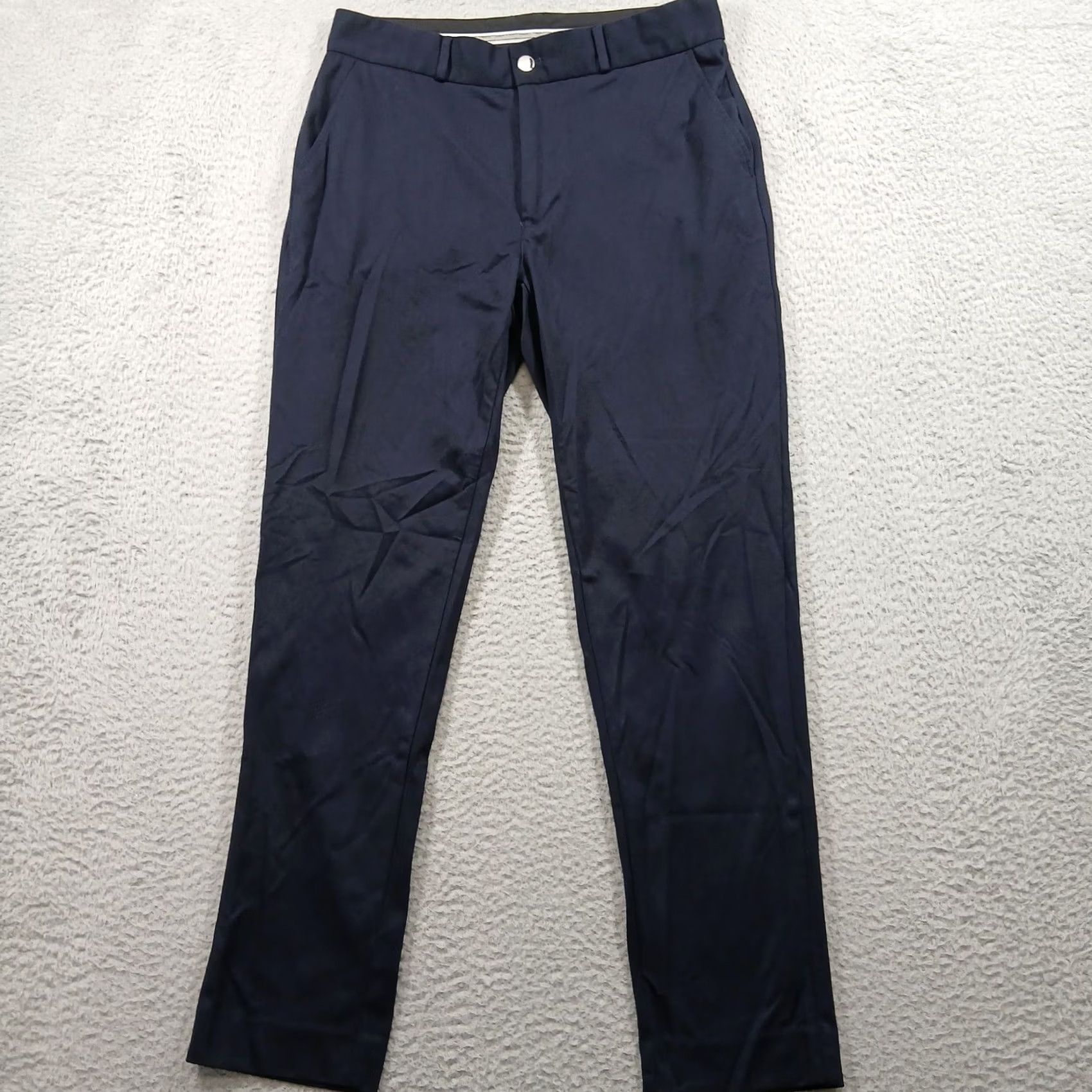 Old Navy Old Navy Men's Navy Athletic Ultimate Tech 4-way Stretch Chino Pants 31x30 EUC Size US 31 - 2 Thumbnail