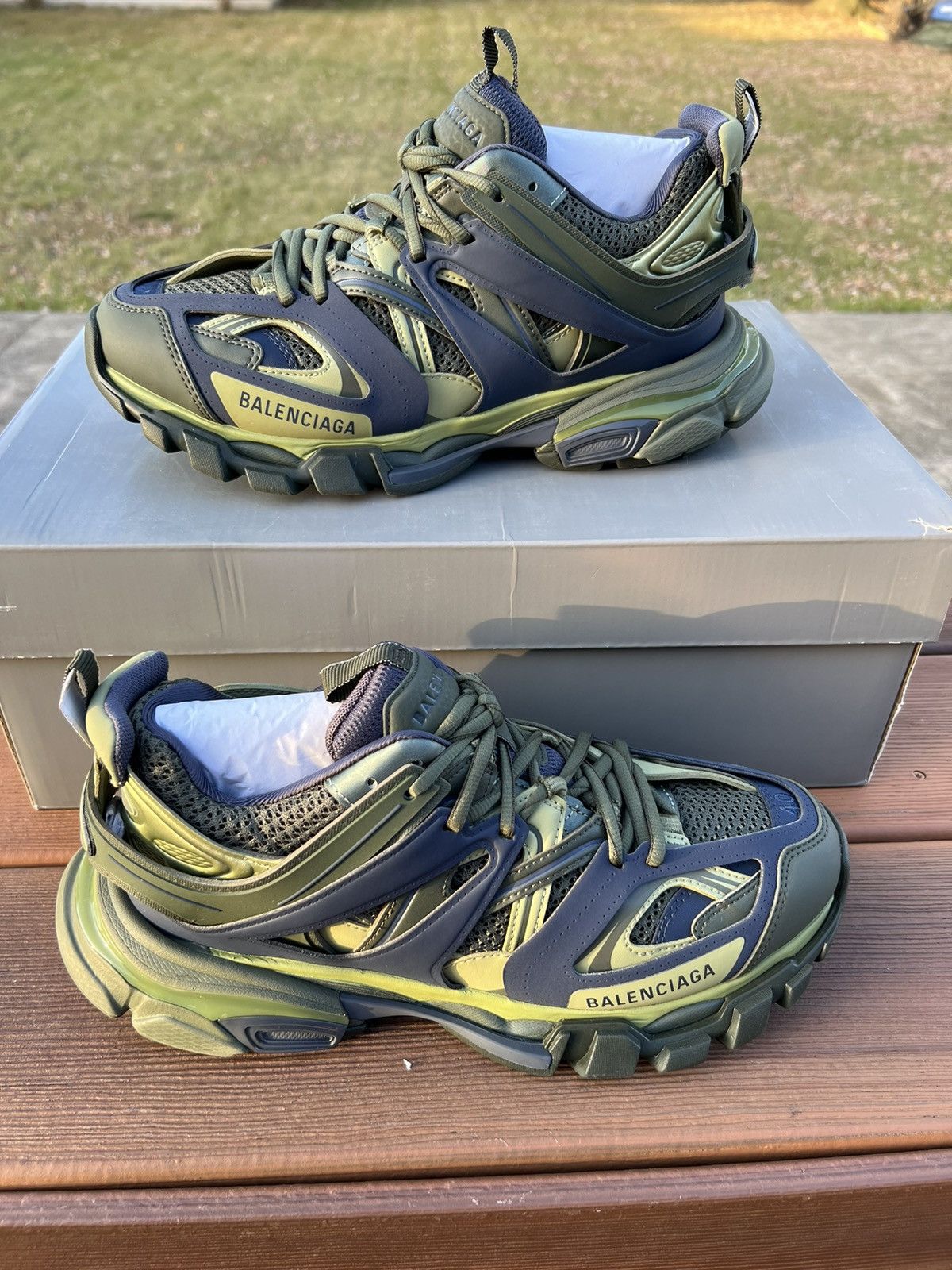 Balenciaga Balenciaga Track Trainer green blue size 7 US / EU 40 | Grailed