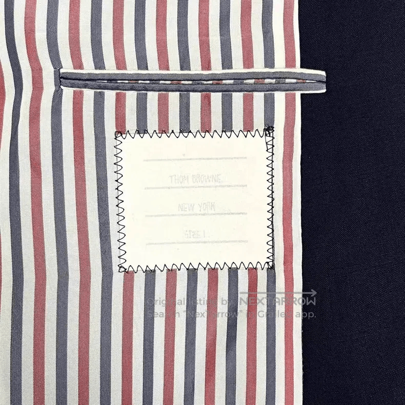 Thom Browne Thom Browne Navy blue anchor gold buckle jacket Size 38S - 4 Thumbnail