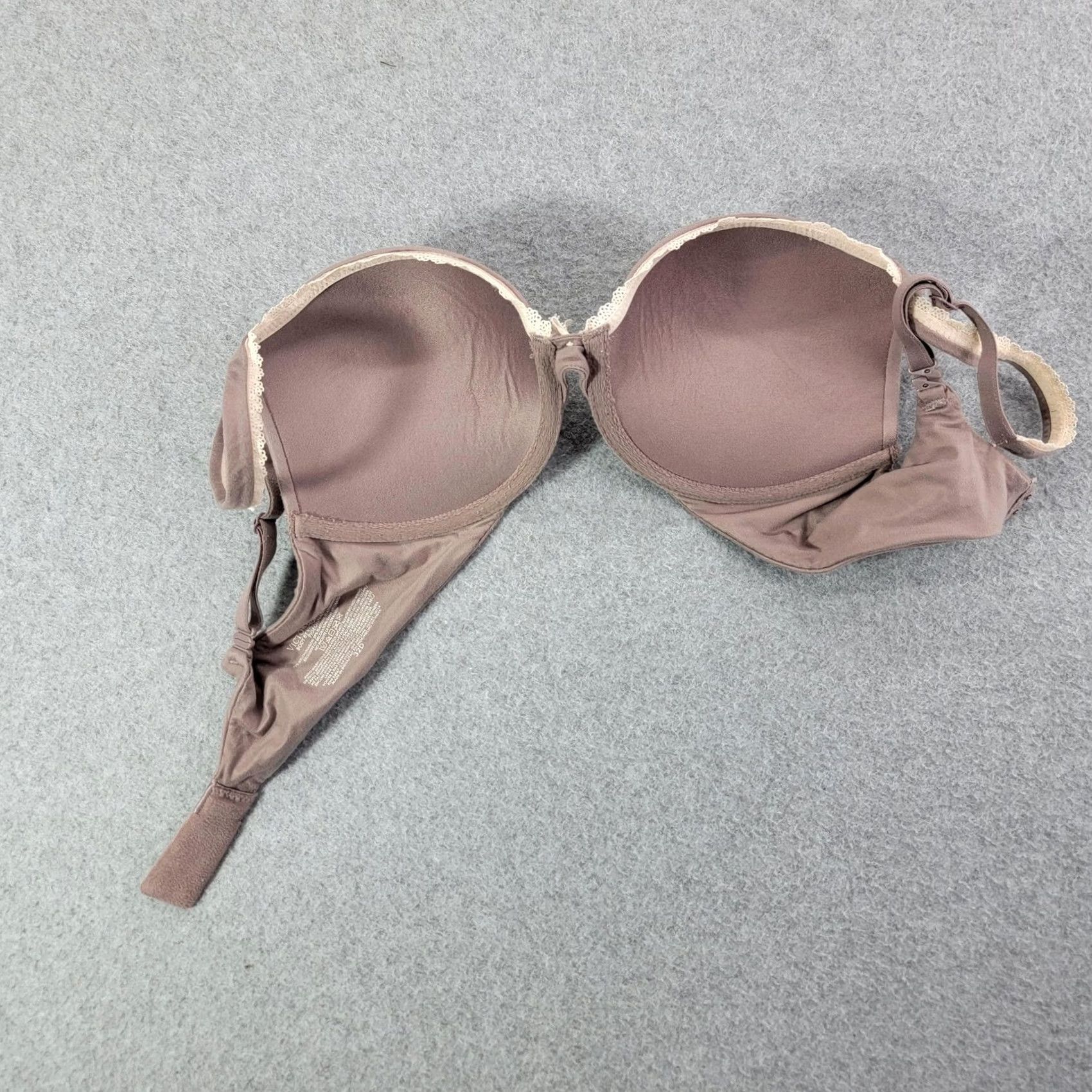 Victoria's Secret Victoria'S Secret Push Up Bra Womens 32D Brown Molded Padded Lace Underwire Size ONE SIZE - 2 Thumbnail