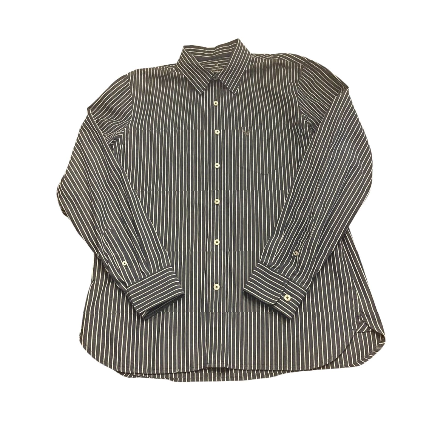 American Eagle Outfitters American Eagle Outfitters Striped Button Up Shirt Mens Large Blue Size US L / EU 52-54 / 3 - 3 Thumbnail