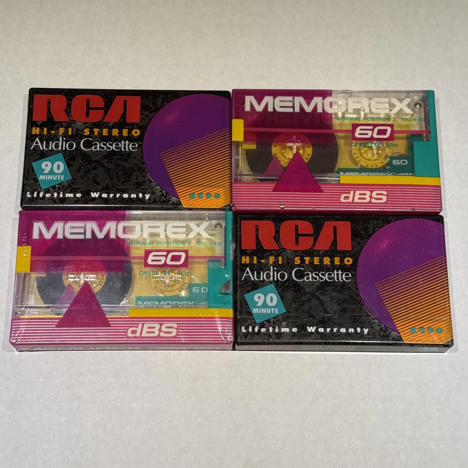 Designer DS Vtg 90s RCA & Memorex Hi-Fi Stereo Audio Cassette Tapes Size ONE SIZE - 1 Thumbnail