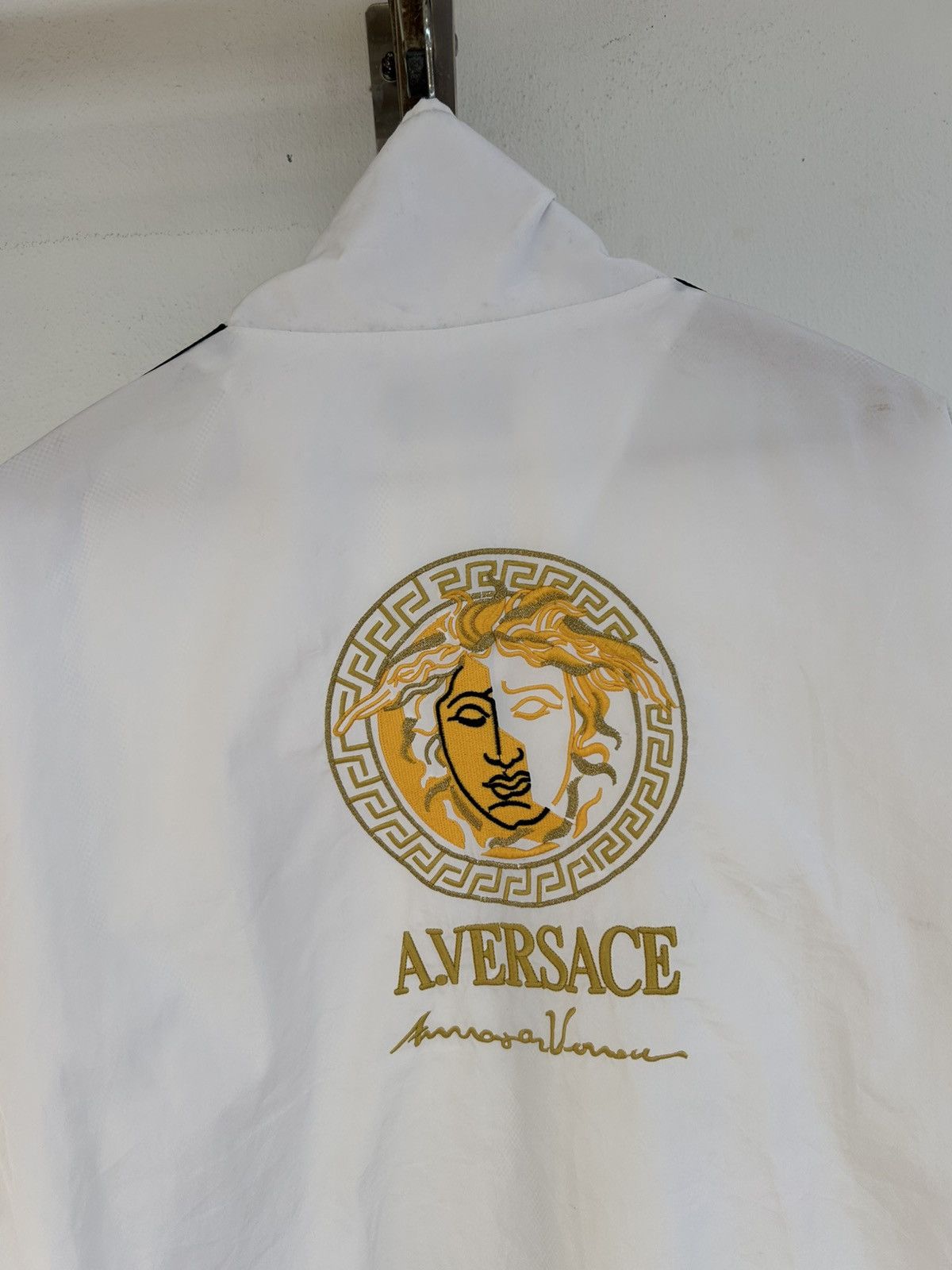 Versace Atelier Versace White Sidetape Jacket Nylon Size US L / EU 52-54 / 3 - 6 Thumbnail