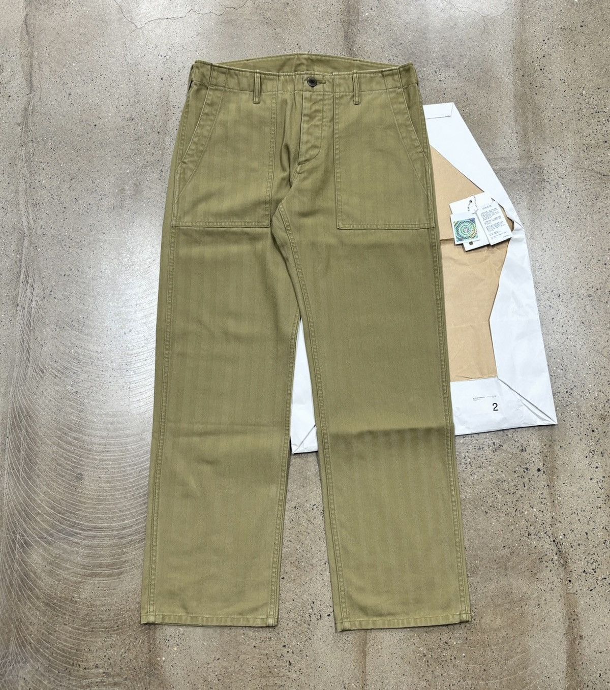 Visvim 18aw Drill Mil Pants （Herringbone）
