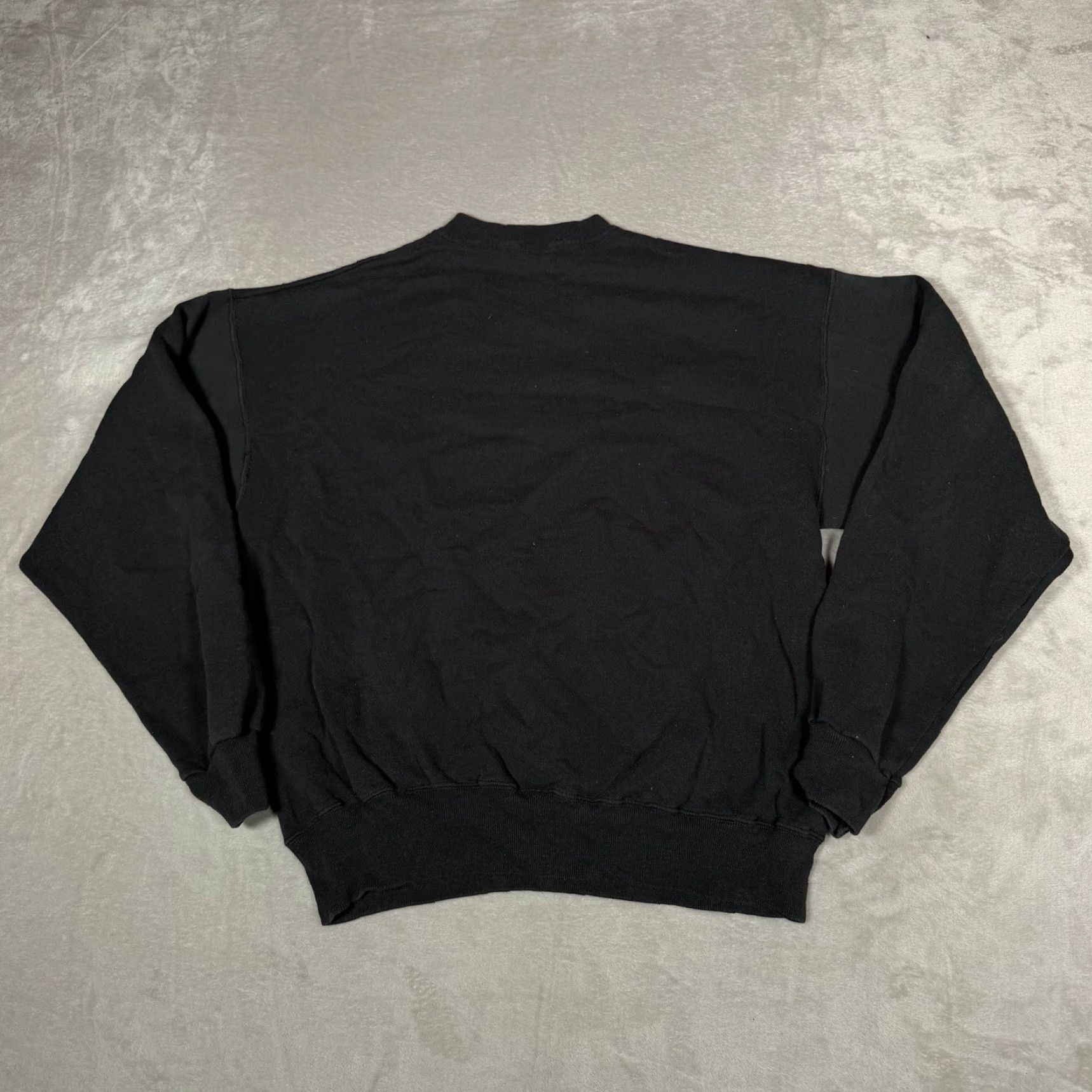 Hanes Vtg Olympic Training Sweatshirt Mens Large Black Hanes Team Crewneck Logo 90s Size US L / EU 52-54 / 3 - 2 Thumbnail