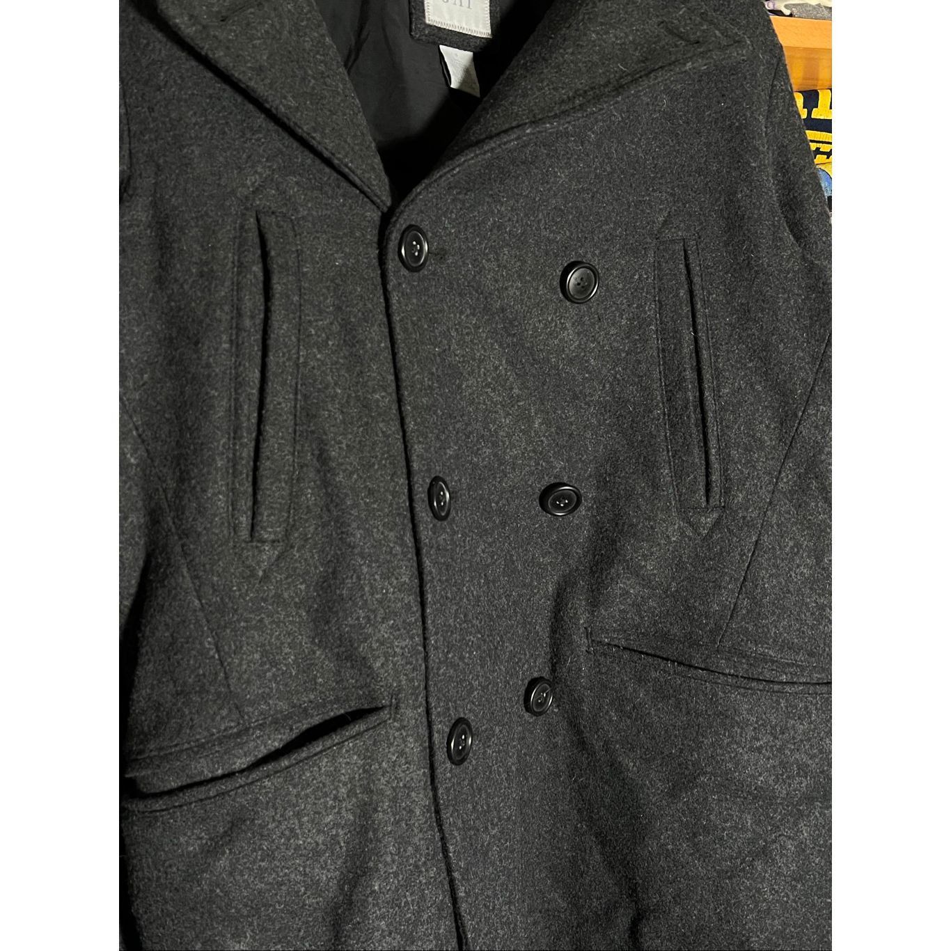 Gap Vintage Gap Men’s Wool Pea Coat Overcoat Size US S / EU 44-46 / 1 - 2 Thumbnail