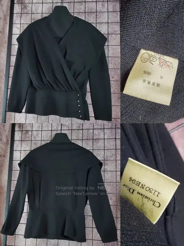 Dior Dior Black Wool Long Sleeve Cardigan . Size M / US 6-8 / IT 42-44 - 2 Thumbnail