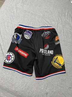 Buy Supreme x Nike x NBA Teams Authentic Shorts 'Black' - SS18SH4 BLACK