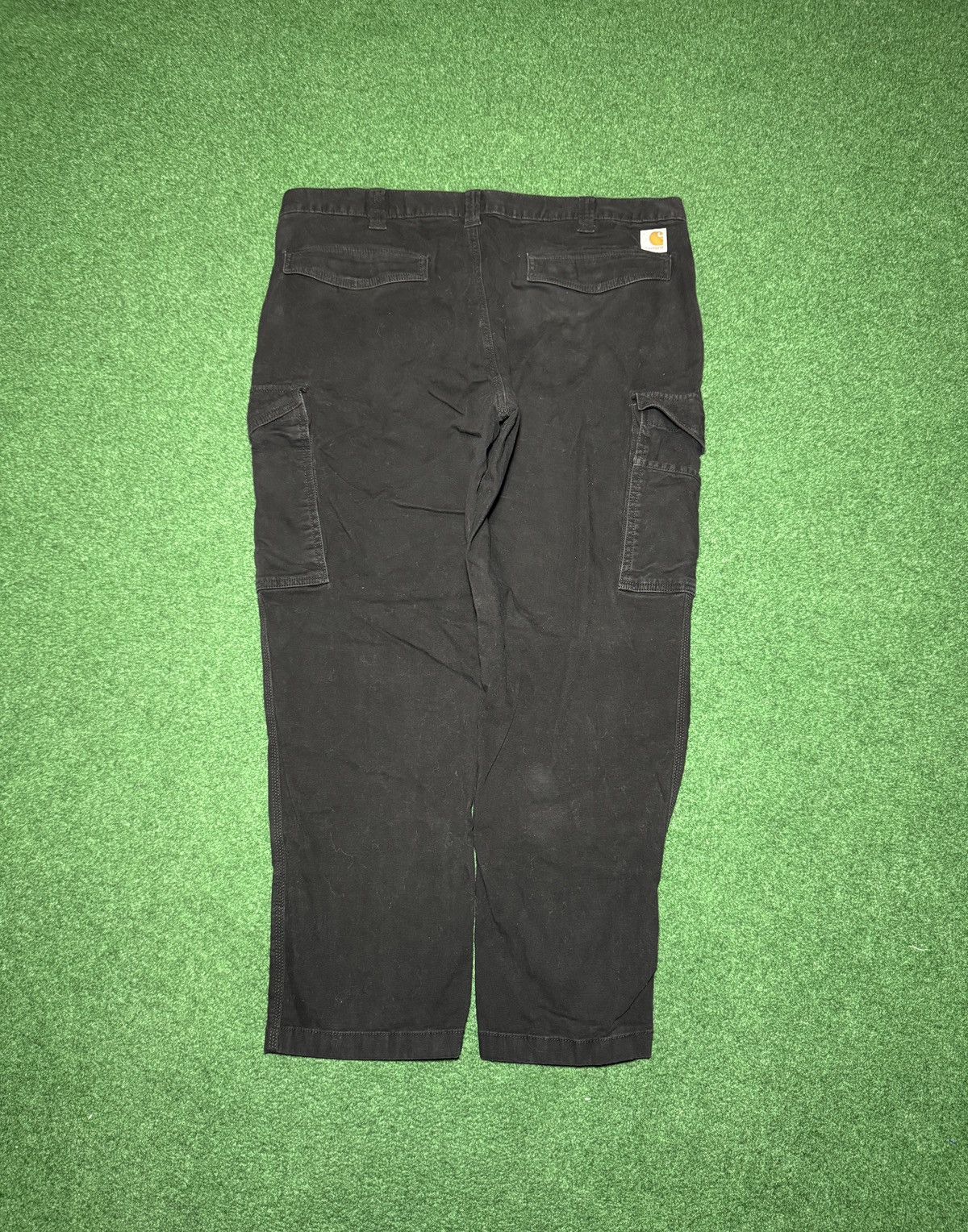 Carhartt Black Cargo Baggy Relaxed Fit Mens 40x30 Pants