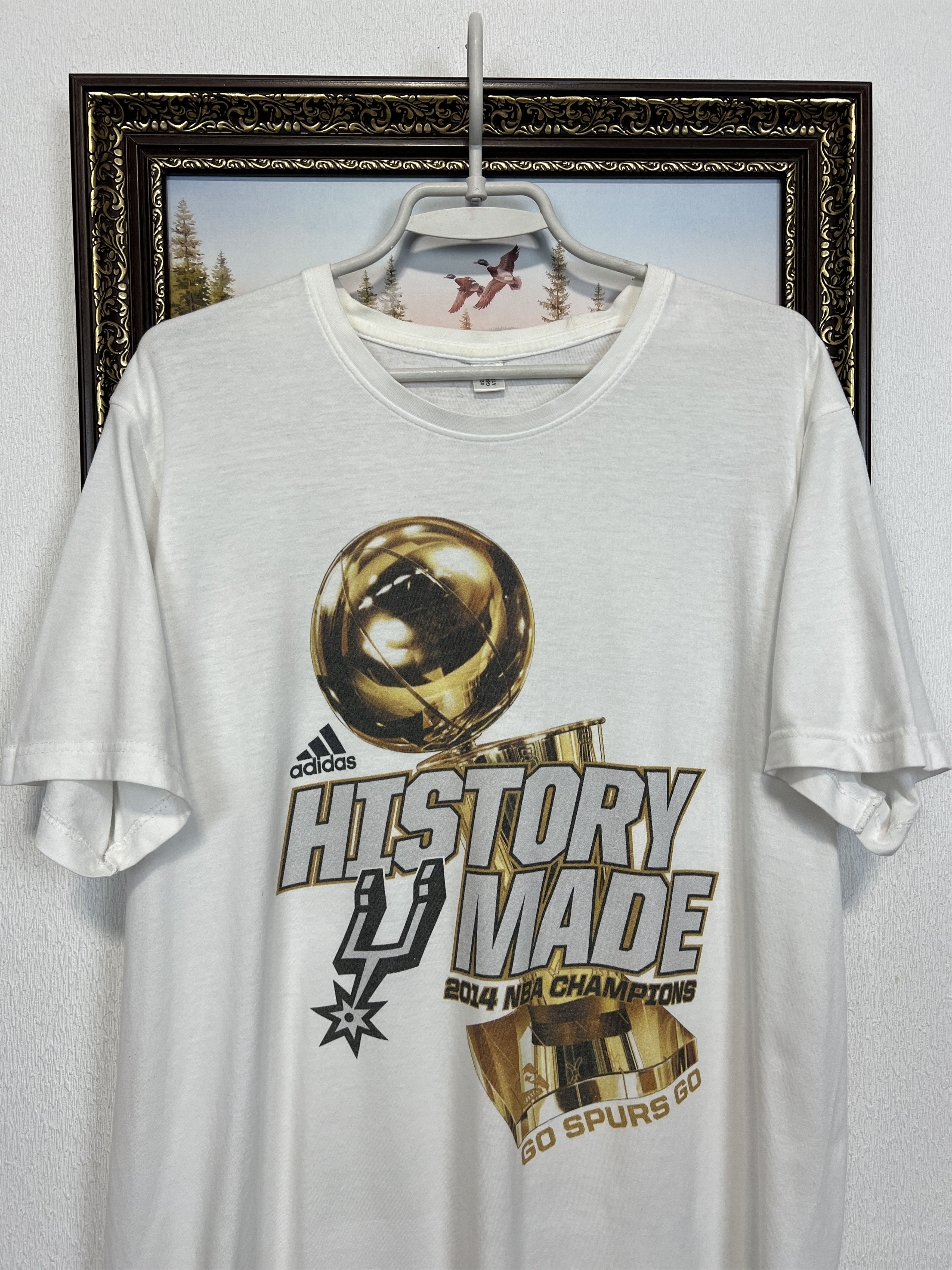 Adidas San Antonio Spurs Champions Over Print Shirt NBA Jersey Size US XL / EU 56 / 4 - 2 Thumbnail