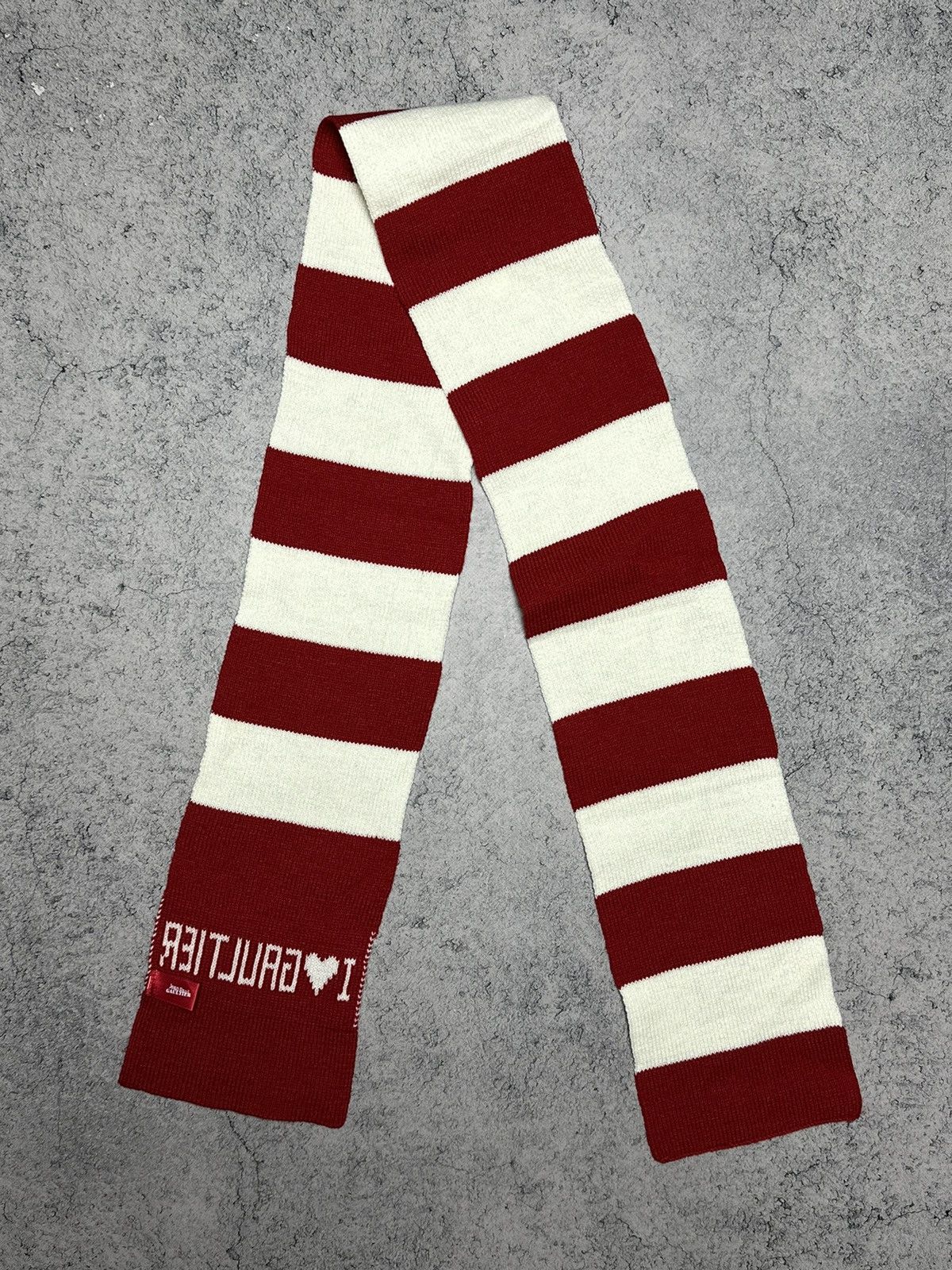 Jean Paul Gaultier ❤️‍🔥Jean Paul Gaultier JPG Striped Scarf Unisex Size ONE SIZE - 5 Thumbnail