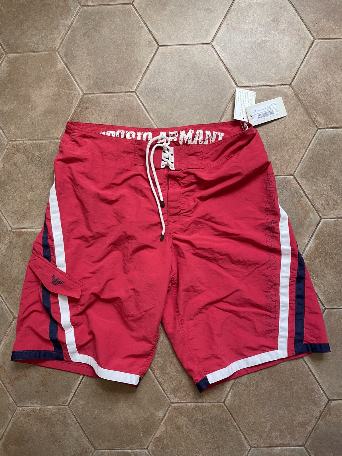 Designer × Emporio Armani EMPORIO ARMANI SWIM SHORTS Size US 34 / EU 50 - 1 Thumbnail