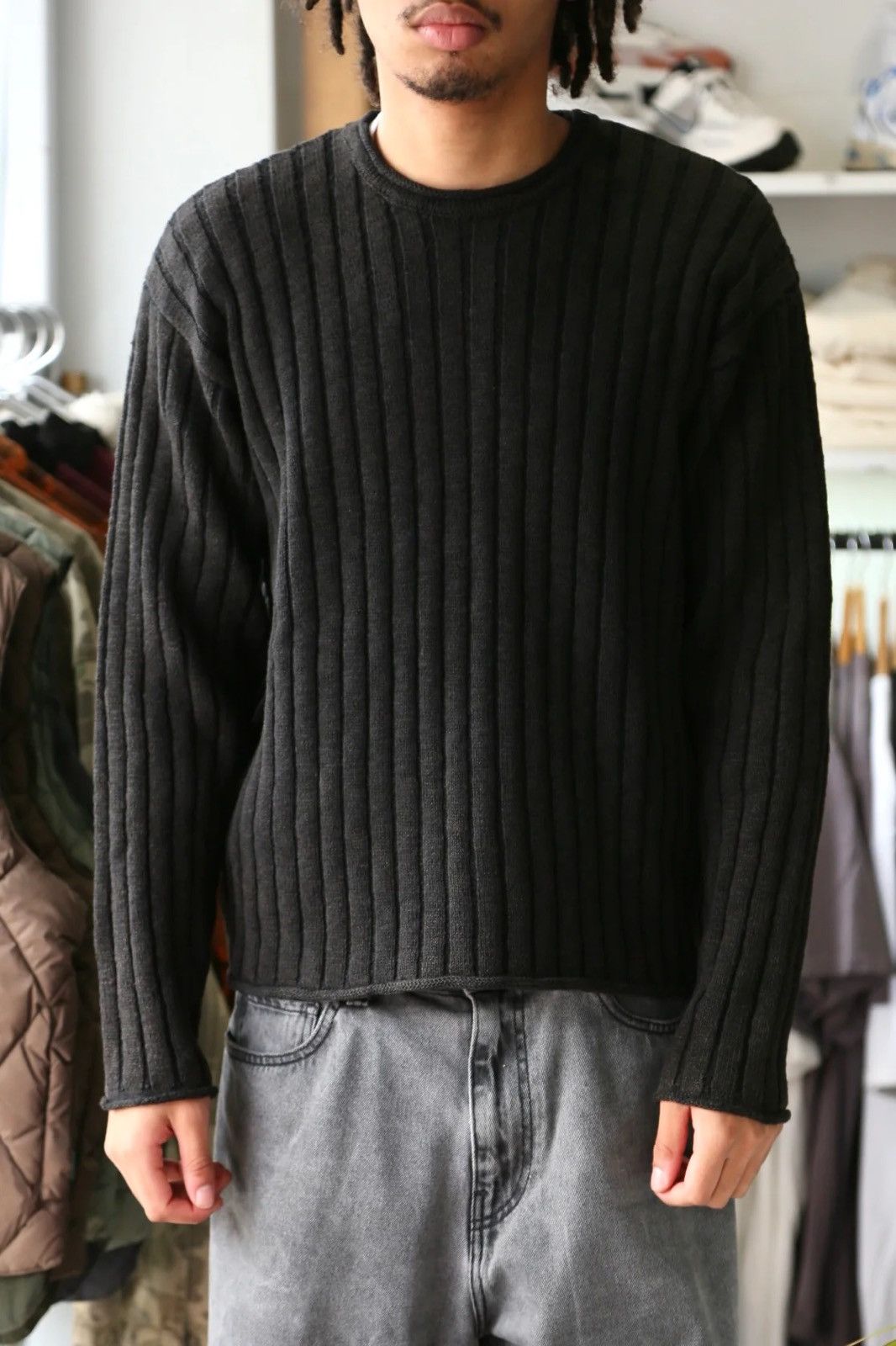 Stussy Stussy cotton slub ribbed crew sweater | Grailed