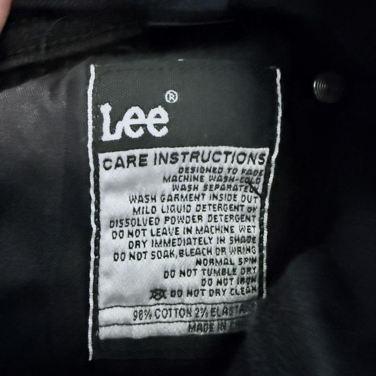 Lee Lee Z-Two Black Jeans Size 33 Size US 33 - 9 Thumbnail