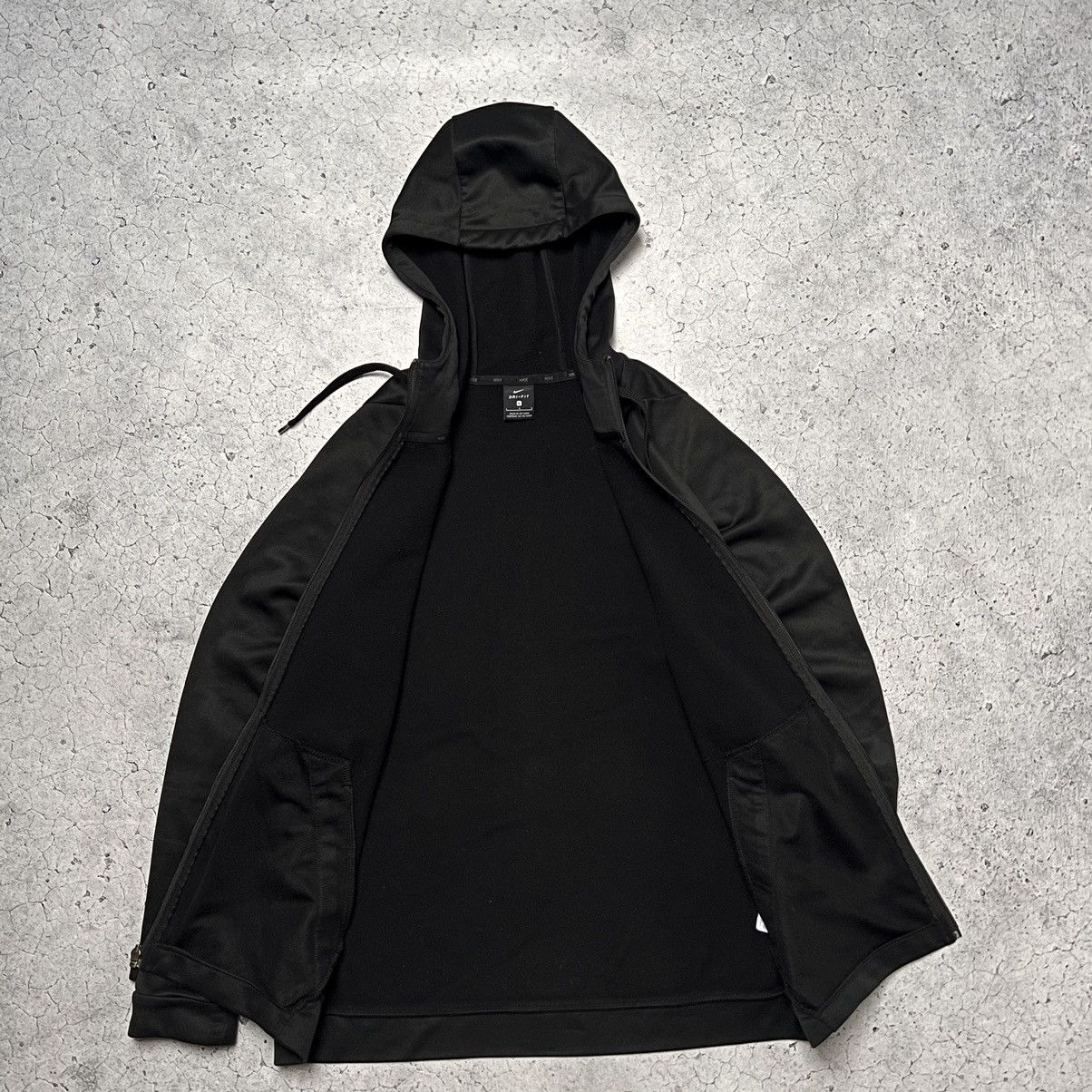 Nike × Vintage Nike Vintage Dri Fit Zip Ninja Hoodie Oversized Drill Swoosh Size US L / EU 52-54 / 3 - 2 Thumbnail