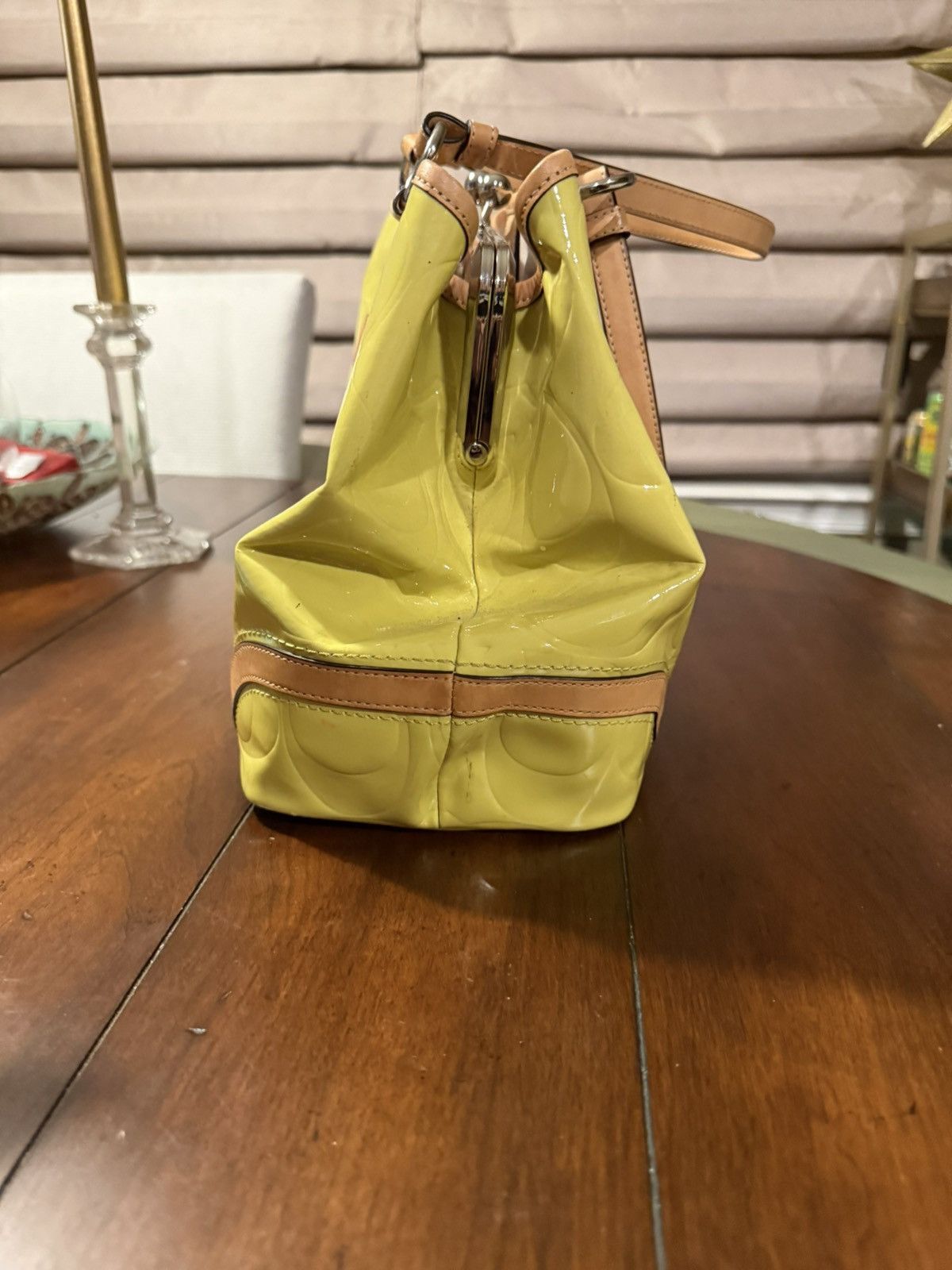 Coach Y2K Era Coach Two Way Tote in Lime Green Size ONE SIZE - 4 Thumbnail