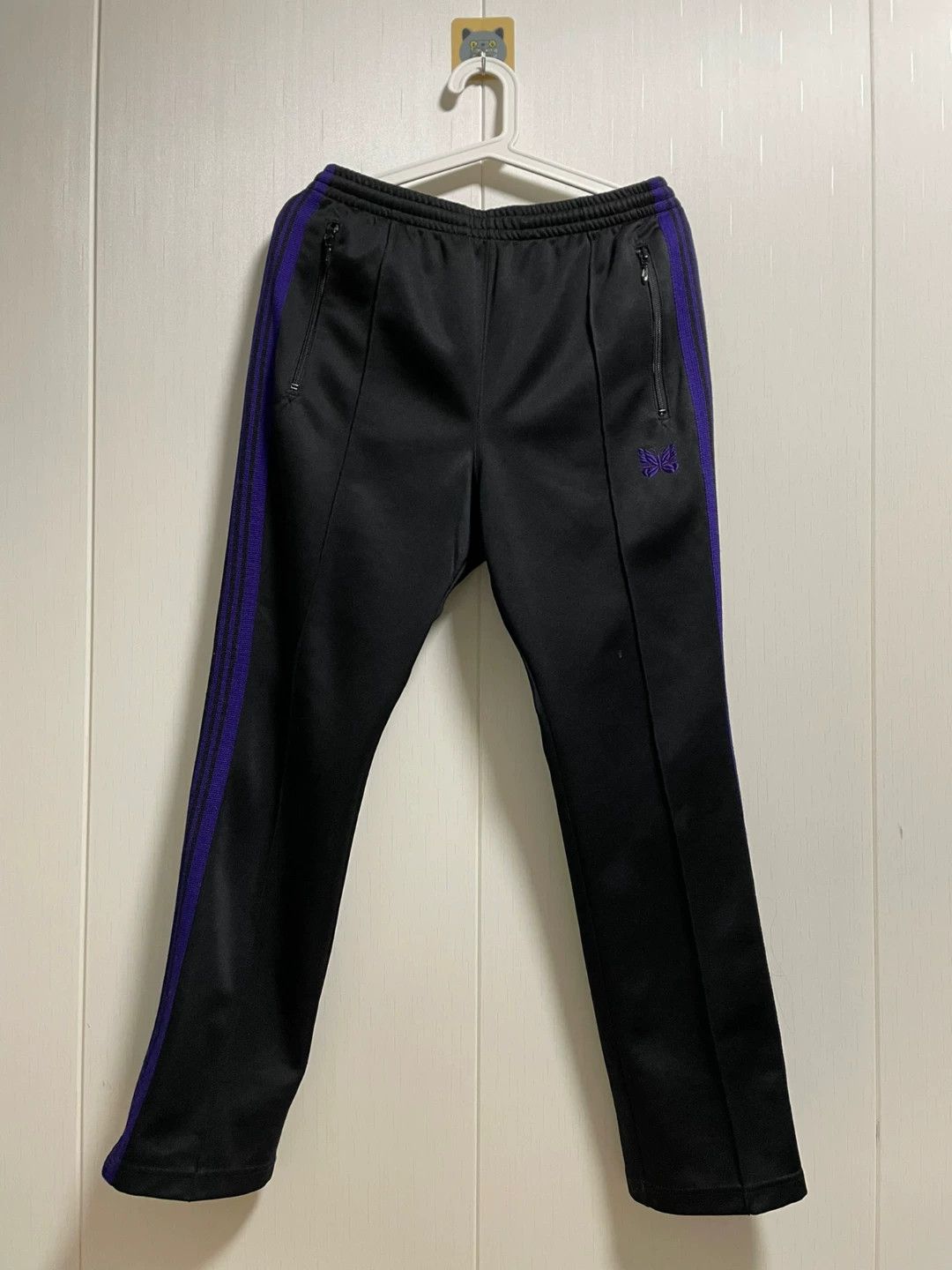 Needles Needles Black Purple Butterfly Straight Pants Size US 31 - 1 Thumbnail