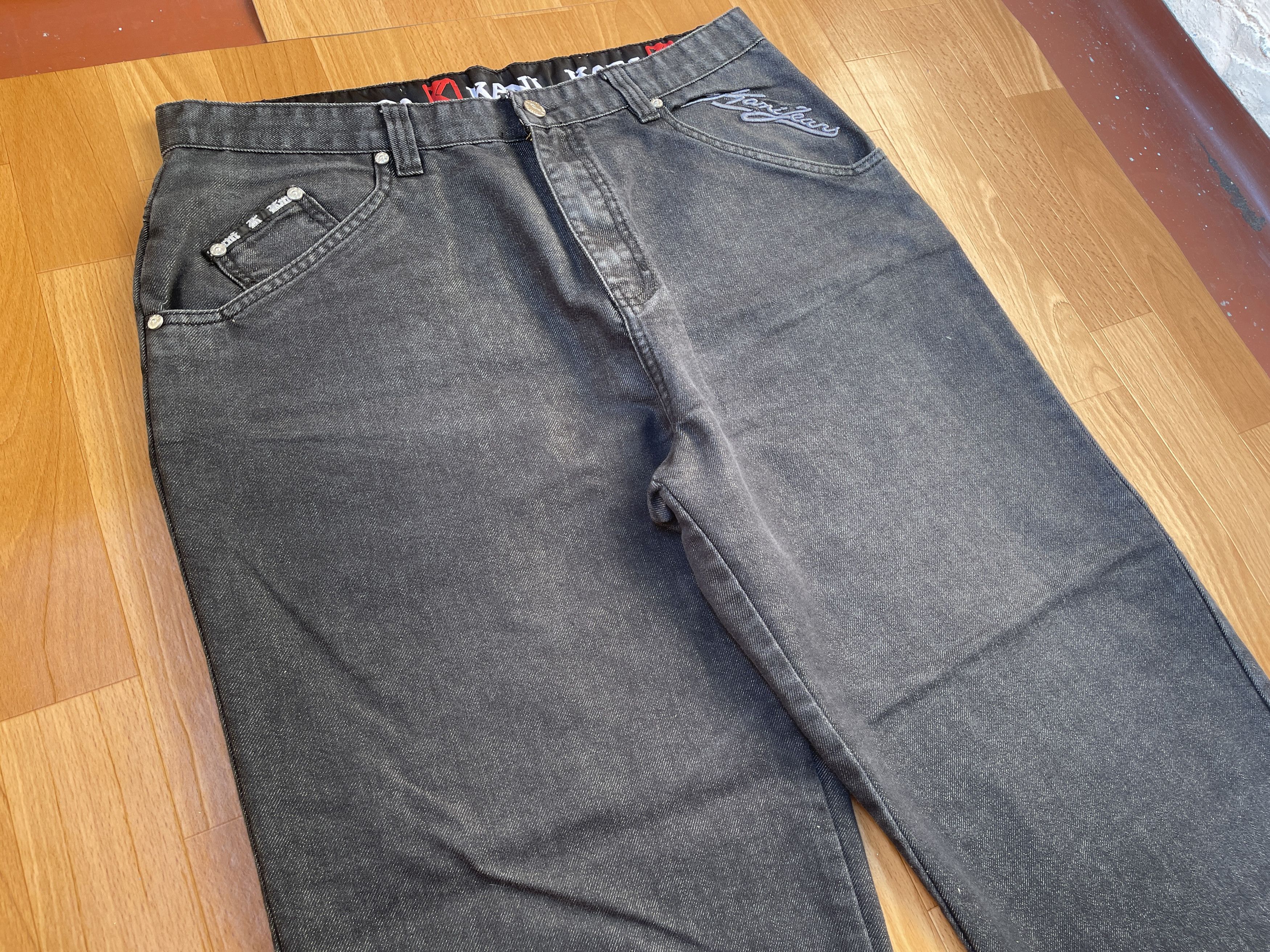 Karl Kani KARL KANI jeans shiny vintage baggy jeans silver metallic 34 Size US 34 / EU 50 - 8 Thumbnail