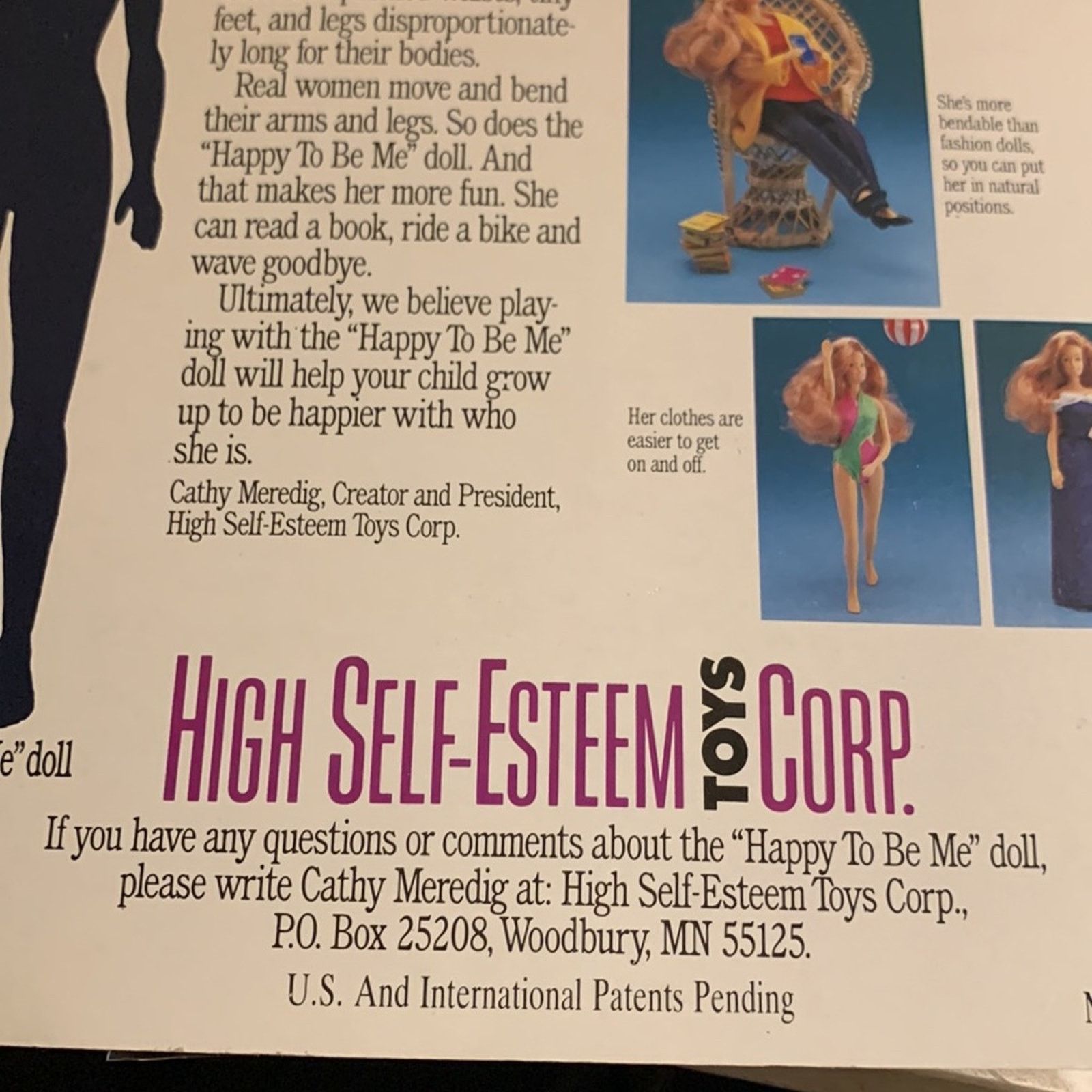 Vintage Happy to be Me Doll BNIB,self esteem doll Size ONE SIZE - 8 Thumbnail