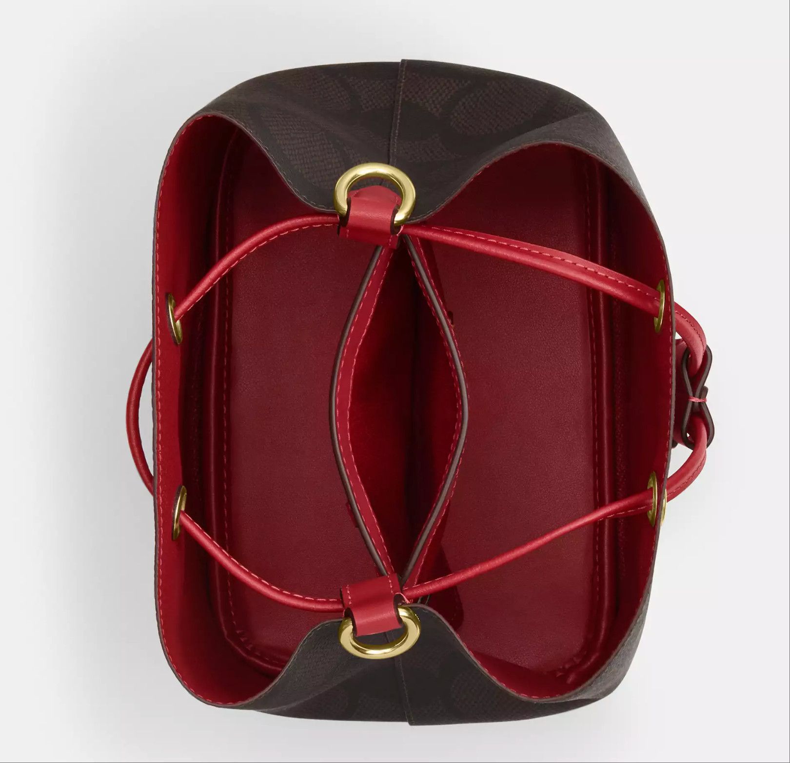 Coach Rowan Bucket Bag In Maxi Signature Canvas CCD77 Size ONE SIZE - 9 Thumbnail
