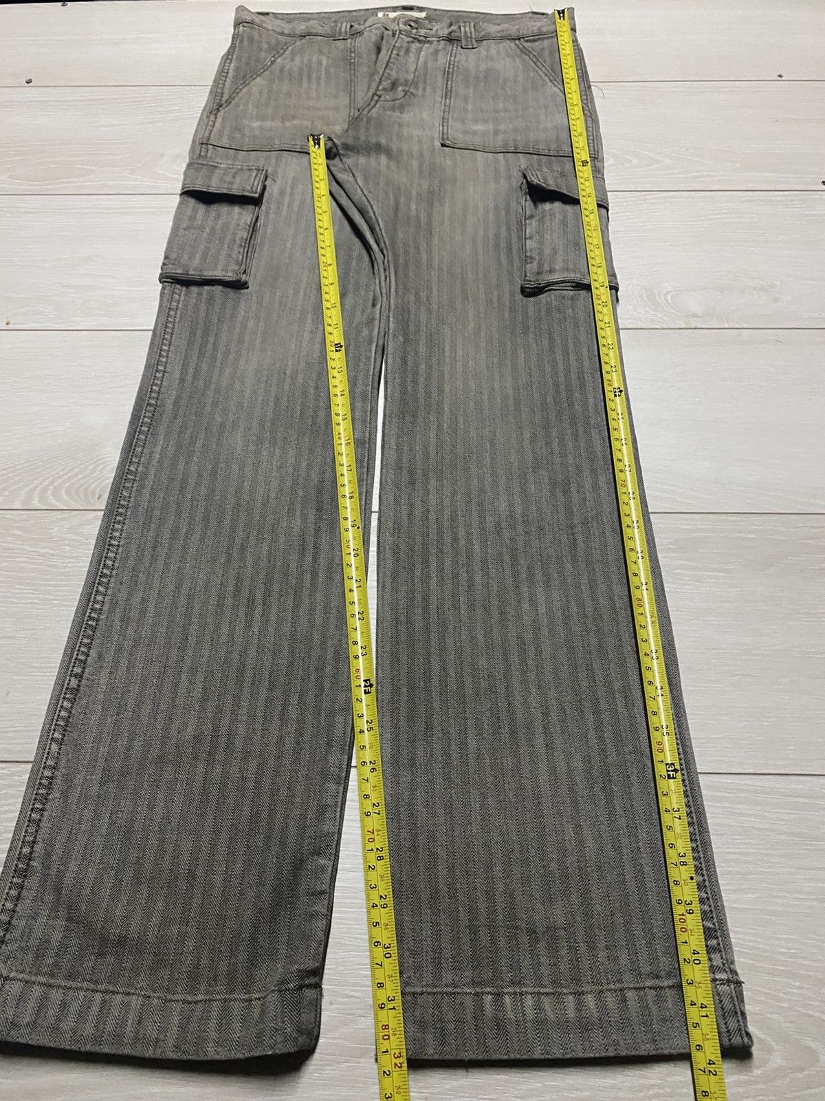 Global Work Crazy Vintage Global Work Cargo Hickory Jeans Size US 32 / EU 48 - 11 Thumbnail