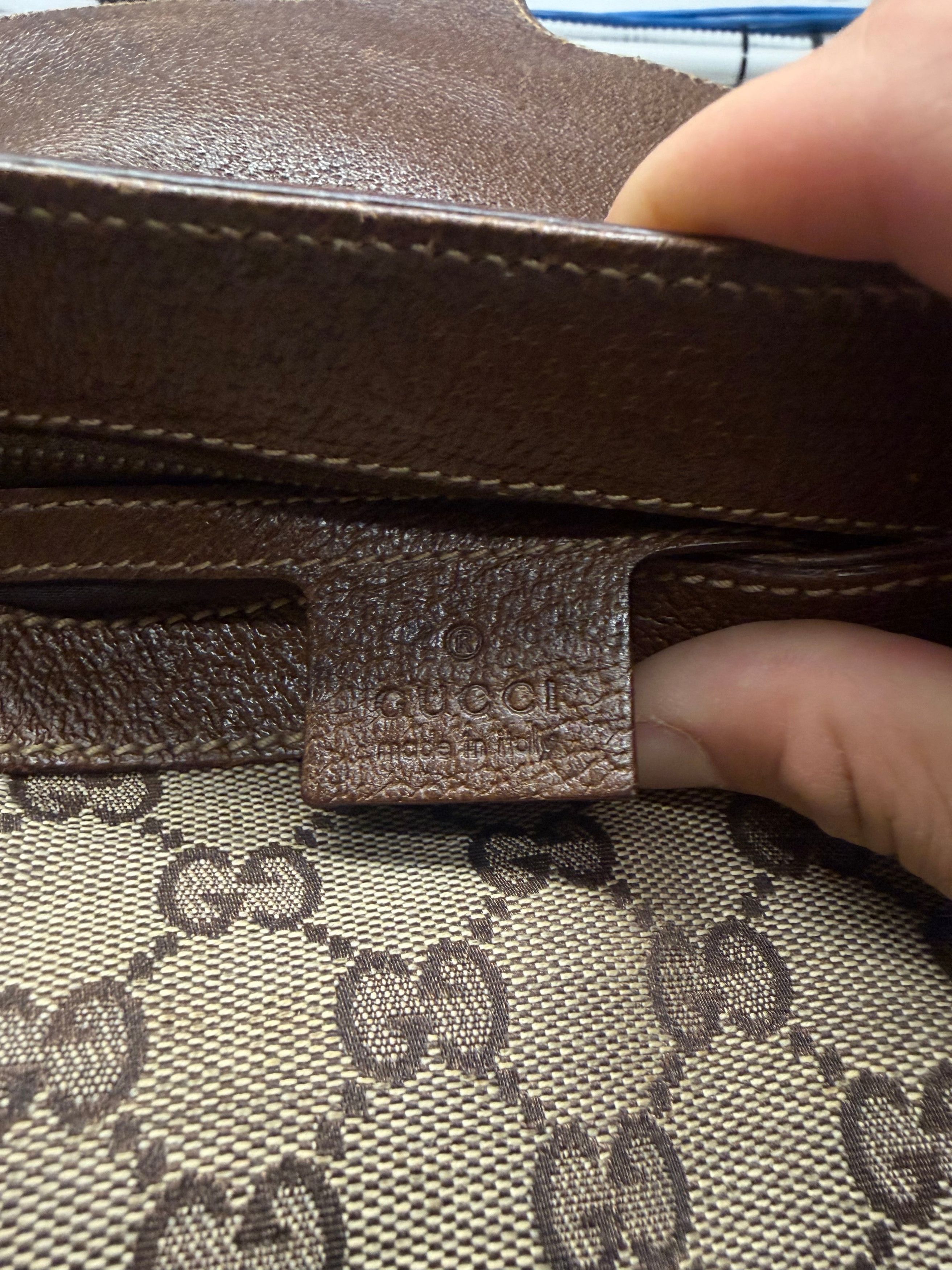 Gucci Gucci Canvas Monogram Studded ‘Pelham’ Runway Flap Bag Size ONE SIZE - 6 Thumbnail
