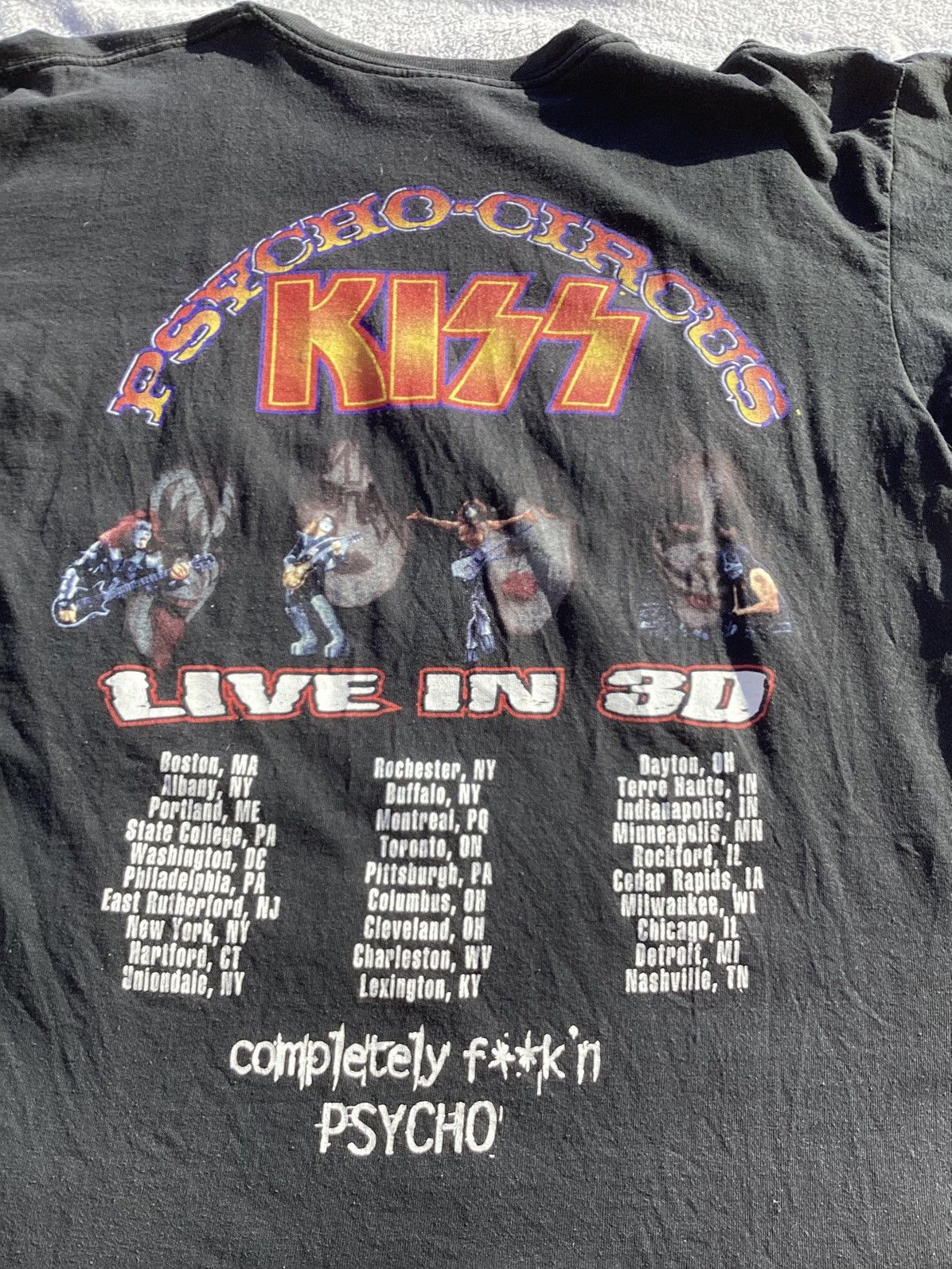 Other Vtg 89 psycho circus kiss live in 3-D band/concert/tour Tee Size US L / EU 52-54 / 3 - 4 Thumbnail