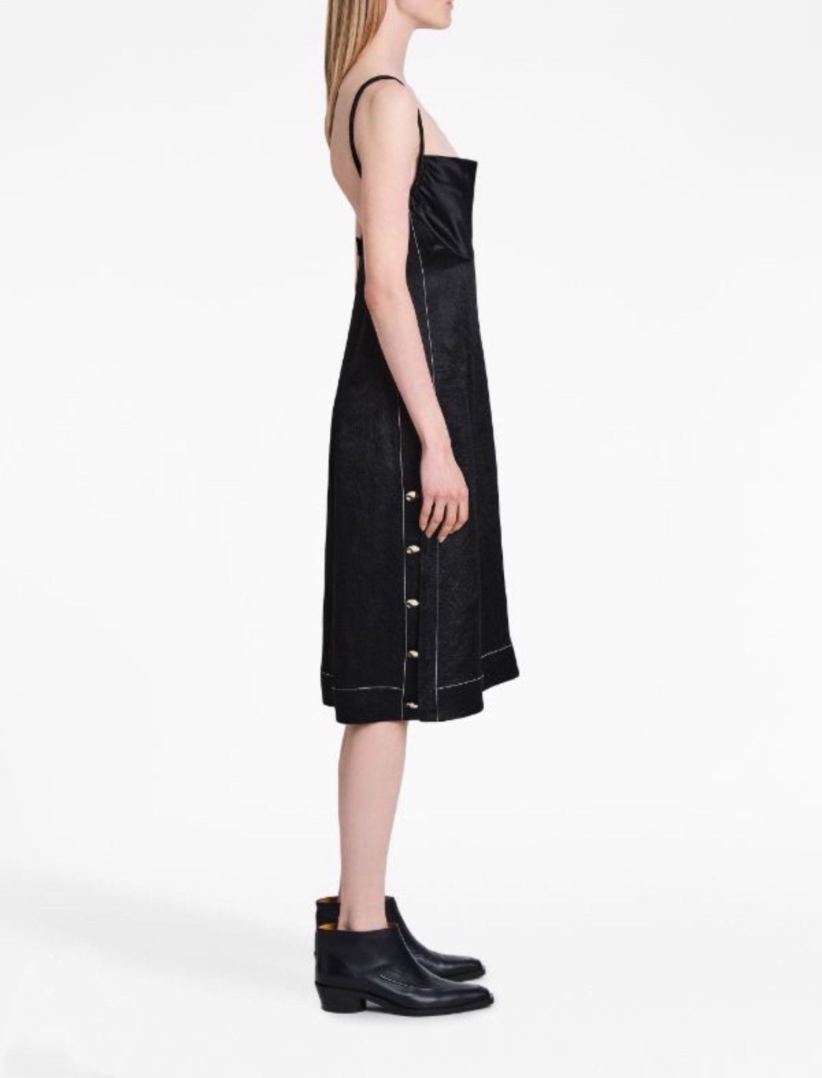 Proenza Schouler Proenza Schouler Crushed Satin Cowl Neck Midi-Dress size 6 Size M / US 6-8 / IT 42-44 - 5 Thumbnail