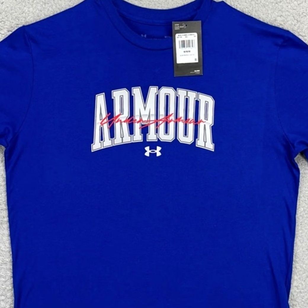 Under Armour Under Armour Mens Medium Blue Graphic Logo Crewneck Short Sleeve T-Shirt NEW Size US M / EU 48-50 / 2 - 2 Thumbnail