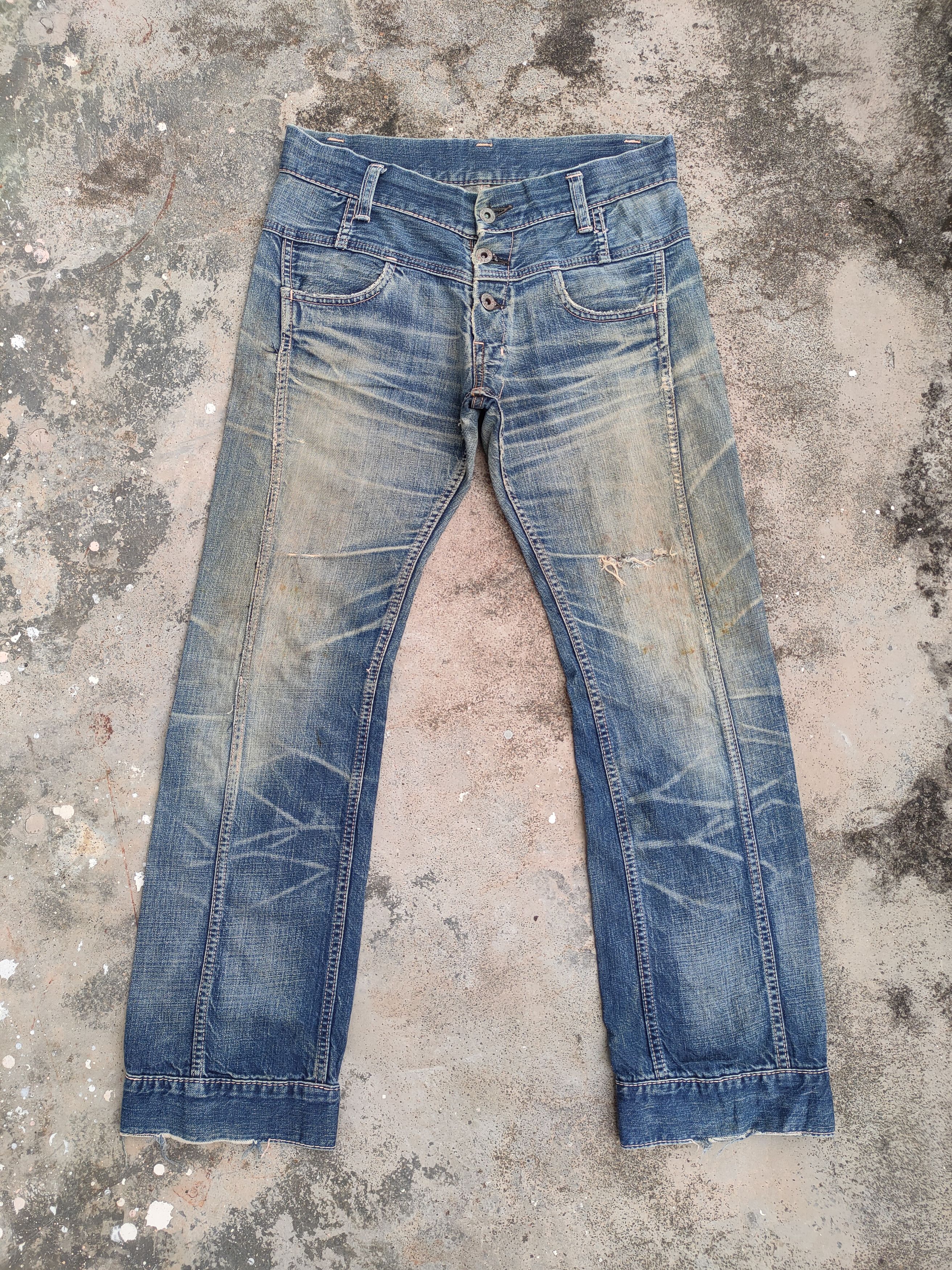 Vintage vintage rare John Bull faded Jean denim pants Size US 32 / EU 48 - 2 Thumbnail