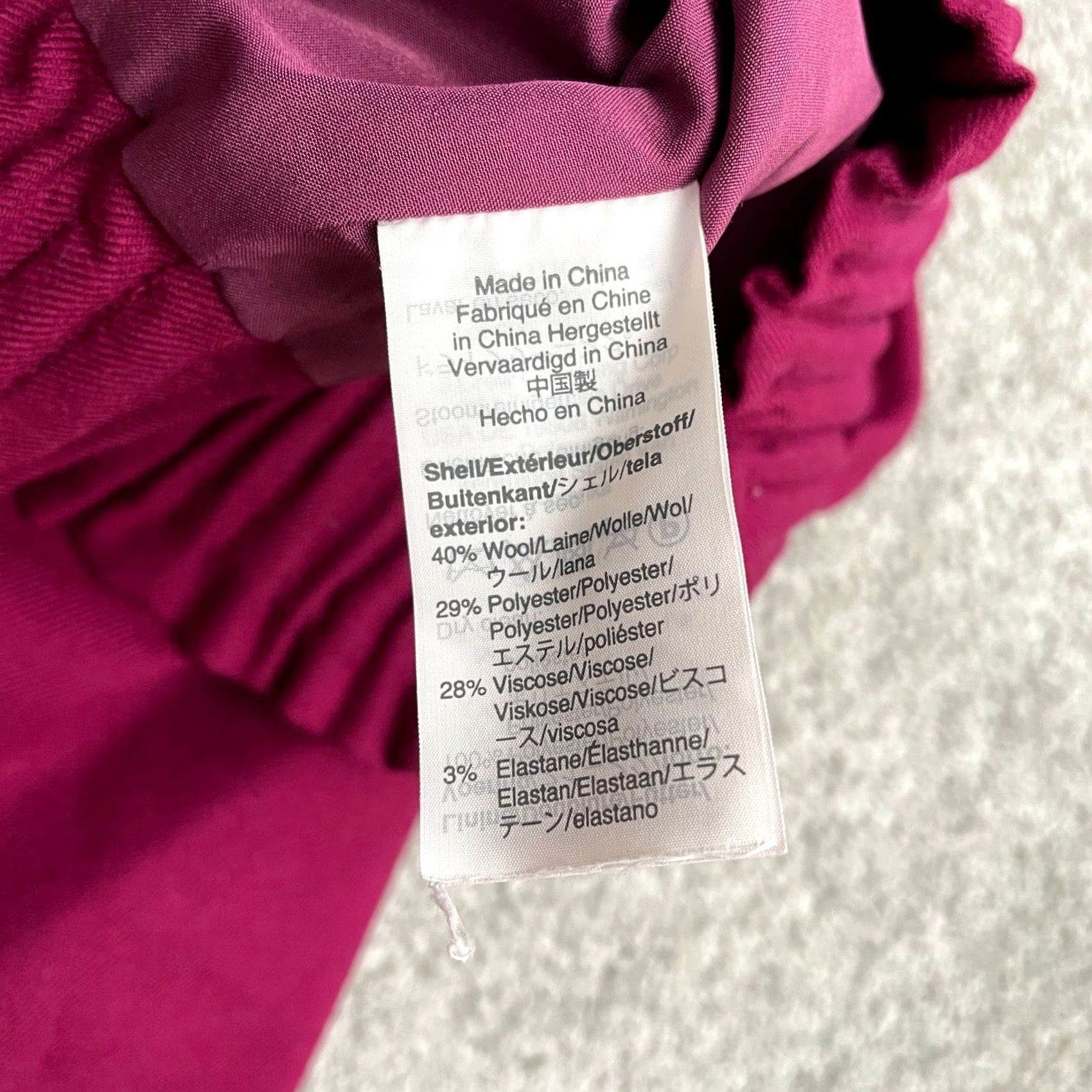 J.Crew VINTAGE J.Crew Wool Blend Pleated Pencil Skirt Womens 0 Pink Elastic Waist Pockets Lined Size 25" / US 0 / IT 36 - 5 Thumbnail