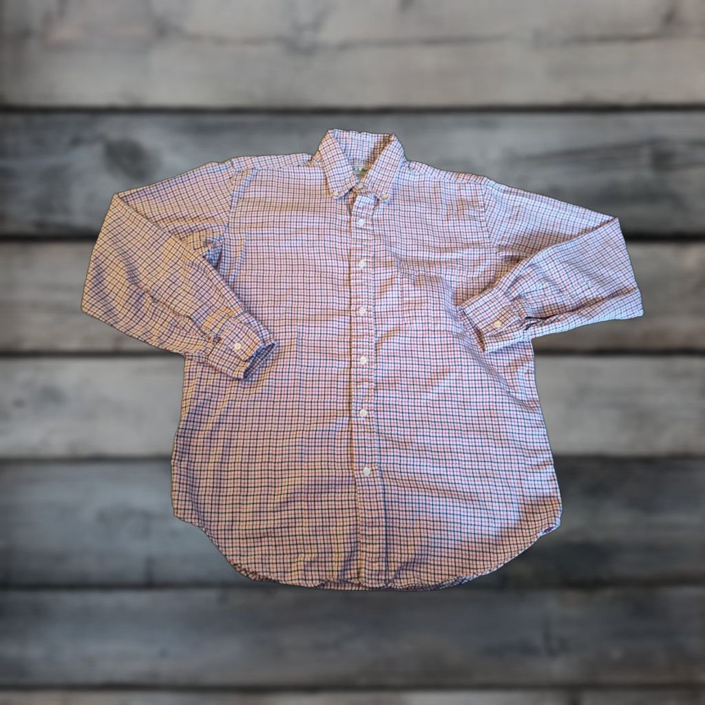 Vintage VINTAGE L.L. Bean Button-Up Shirt Mens M Red Black White Check Long Sleeve USA Made Retro Size US M / EU 48-50 / 2 - 1 Thumbnail