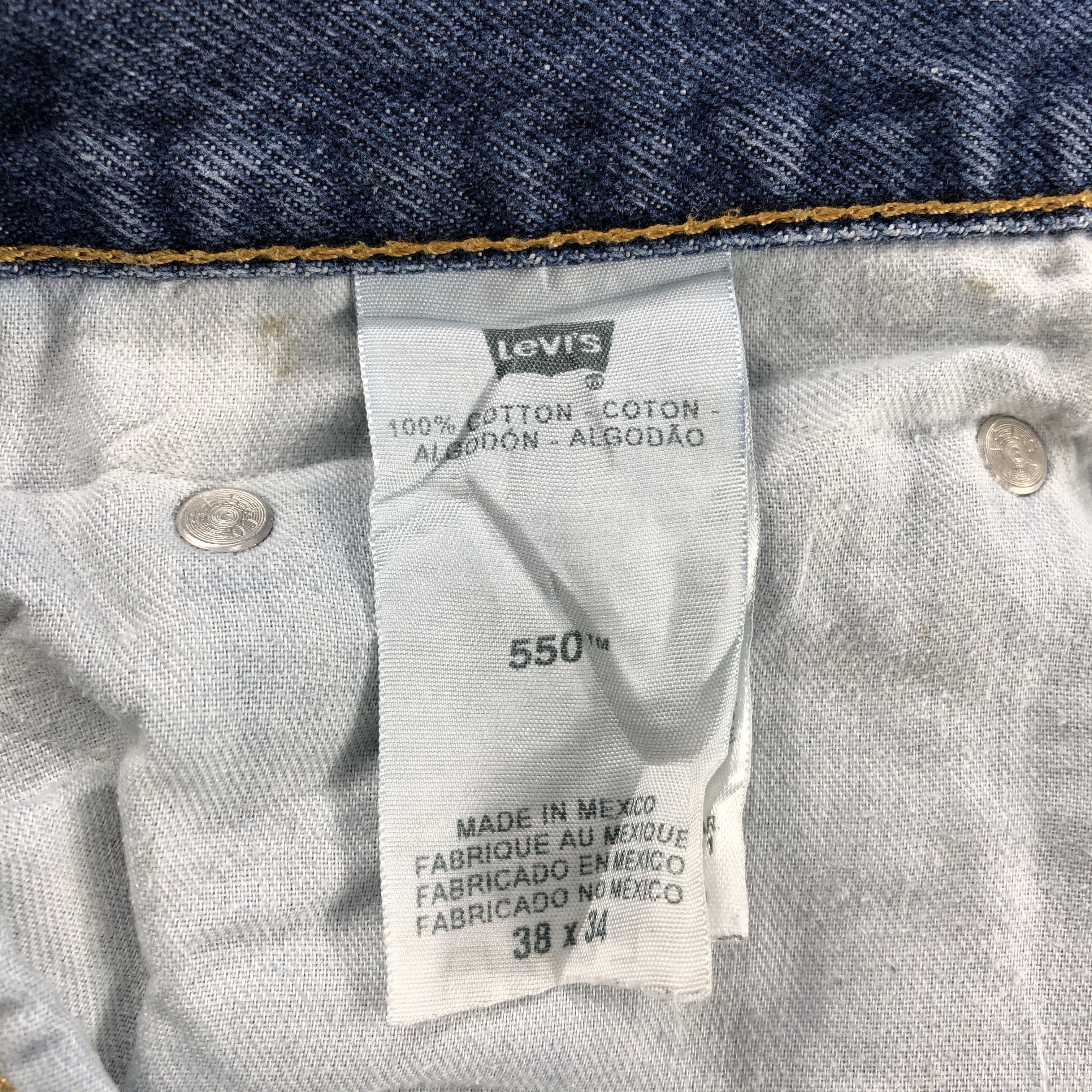 Levi's Vintage Blue Wash Levis 550 Jeans-J2061 Size US 37 - 14 Thumbnail