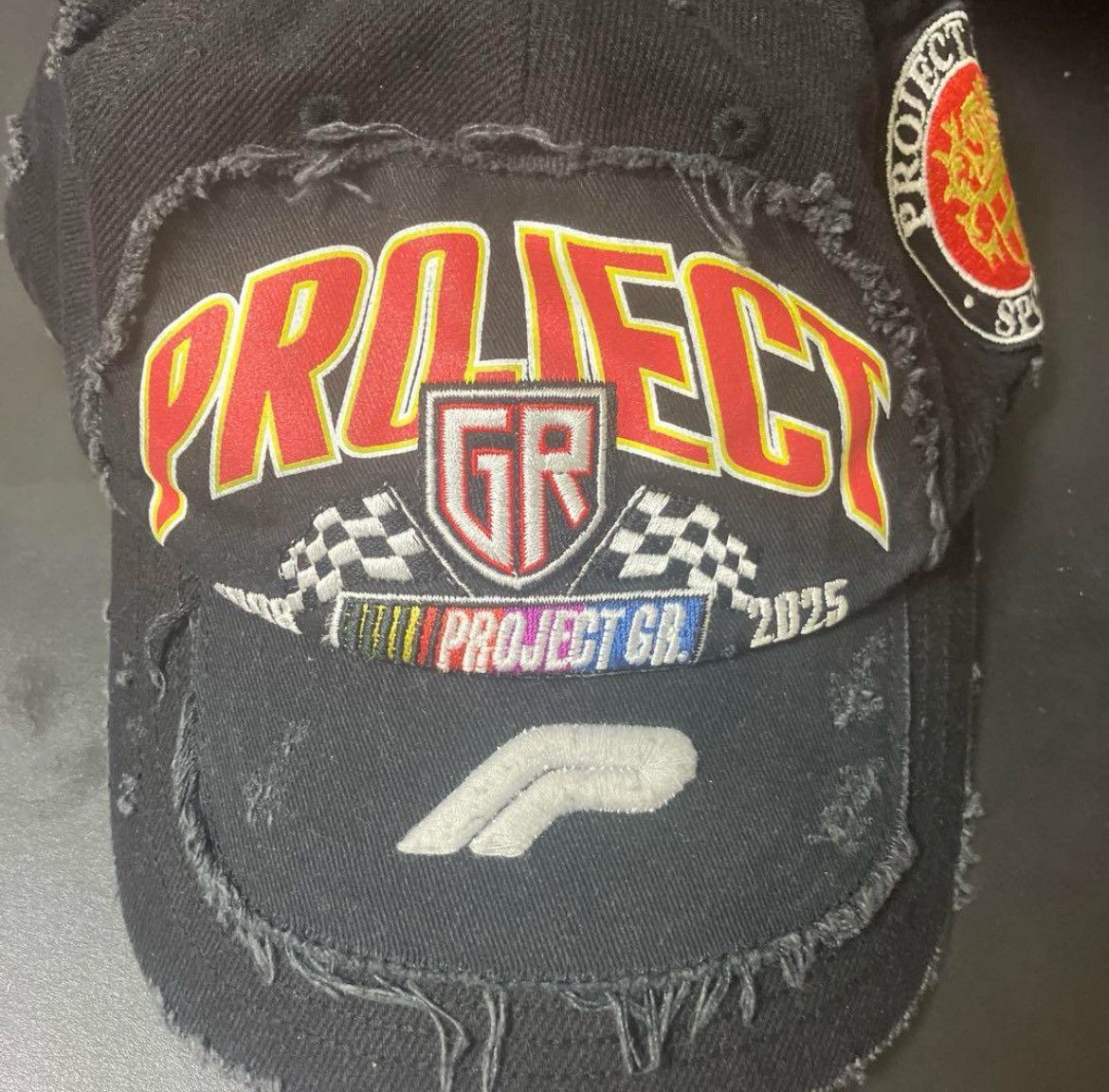 PROJECT G/R Project g/r UPCYCLED RACING CAP Wahed Black hat Size ONE SIZE - 5 Thumbnail