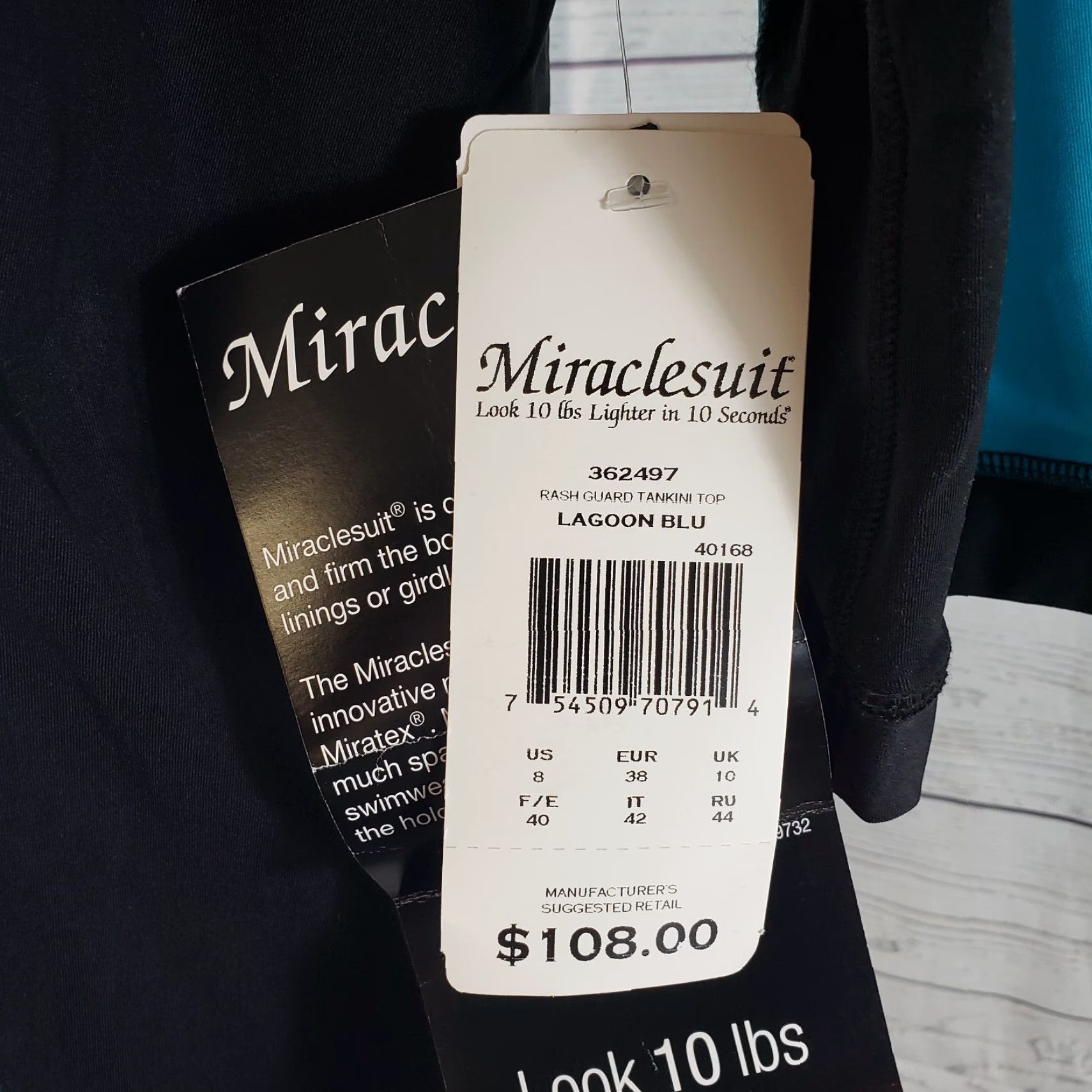 Vintage Miraclesuit Womens Rash Guard Top Sz 8 Black Blue Half Sleeves Shirt Adults Women Miraclesuit Rash Guard Top 8 Black Blue Size M / US 6-8 / IT 42-44 - 6 Thumbnail
