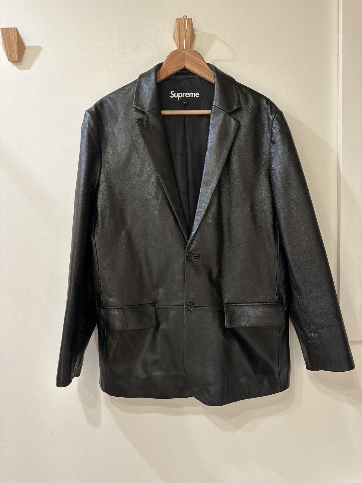 Supreme Leather Blazer | Grailed