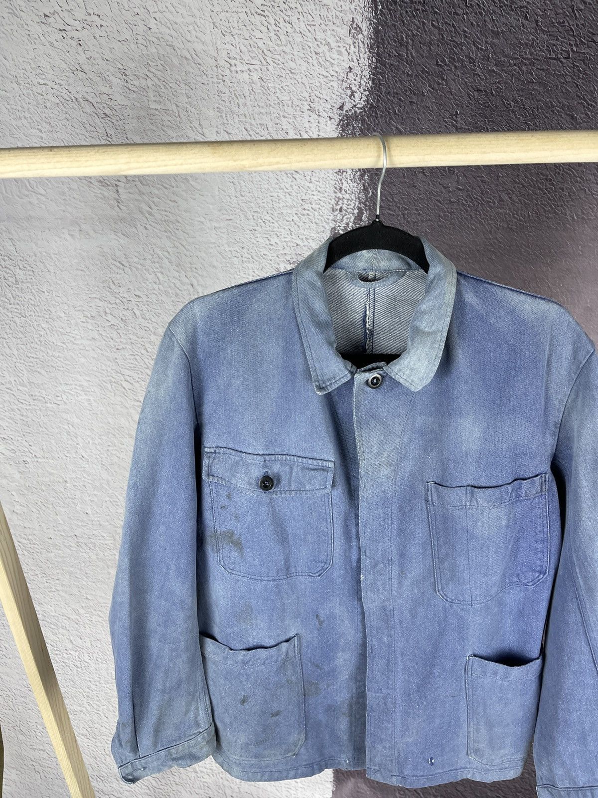 Vintage True Vintage 70s Sanfor Kuso distressed used work jacket Size US S / EU 44-46 / 1 - 4 Thumbnail