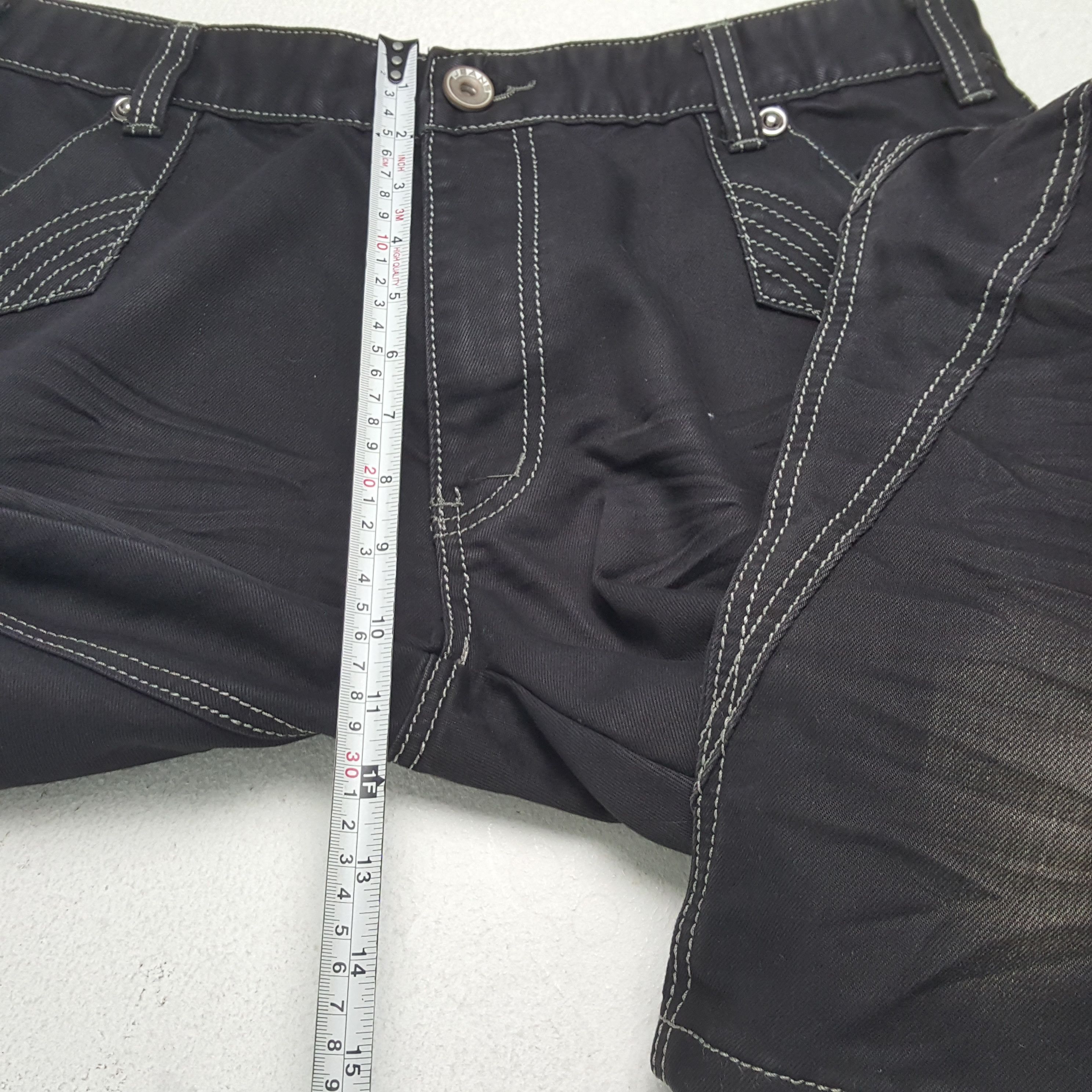 Vintage TESILIN Streetwear Fashion Cargo Style Rock Punk Jeans Size US 35 - 8 Thumbnail