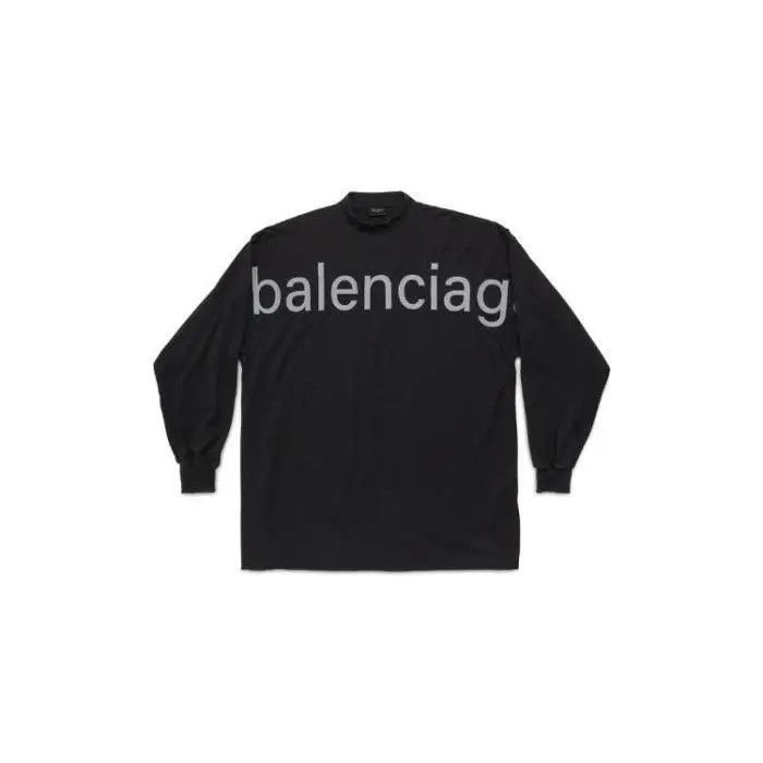Balenciaga o1w1db11225 Bal.com Long Sleeve T- Shirt Oversized in Black Size US XXL / EU 58 / 5 - 1 Thumbnail